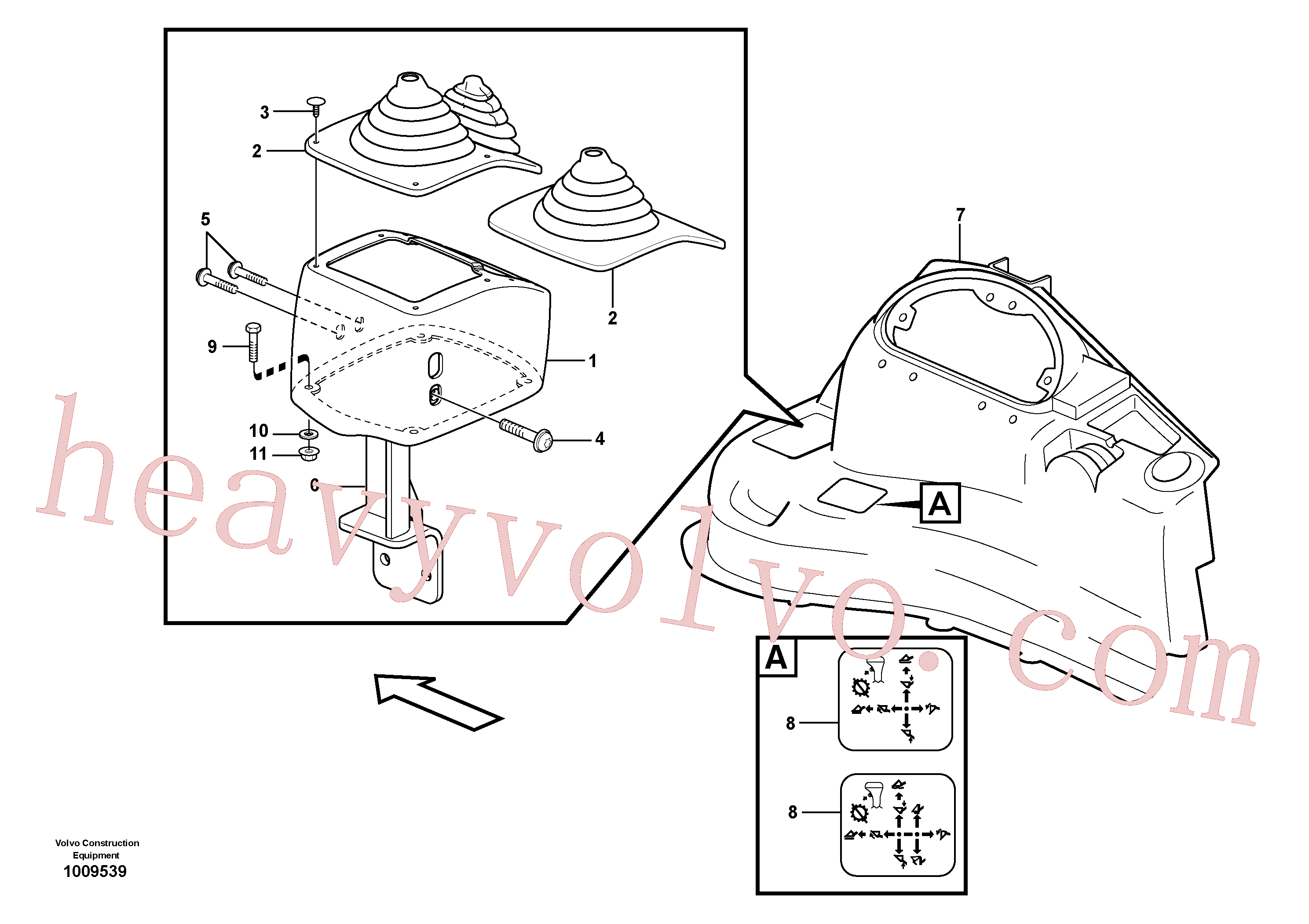 VOE972410 for Volvo Casing loader controls(1009539 assembly)