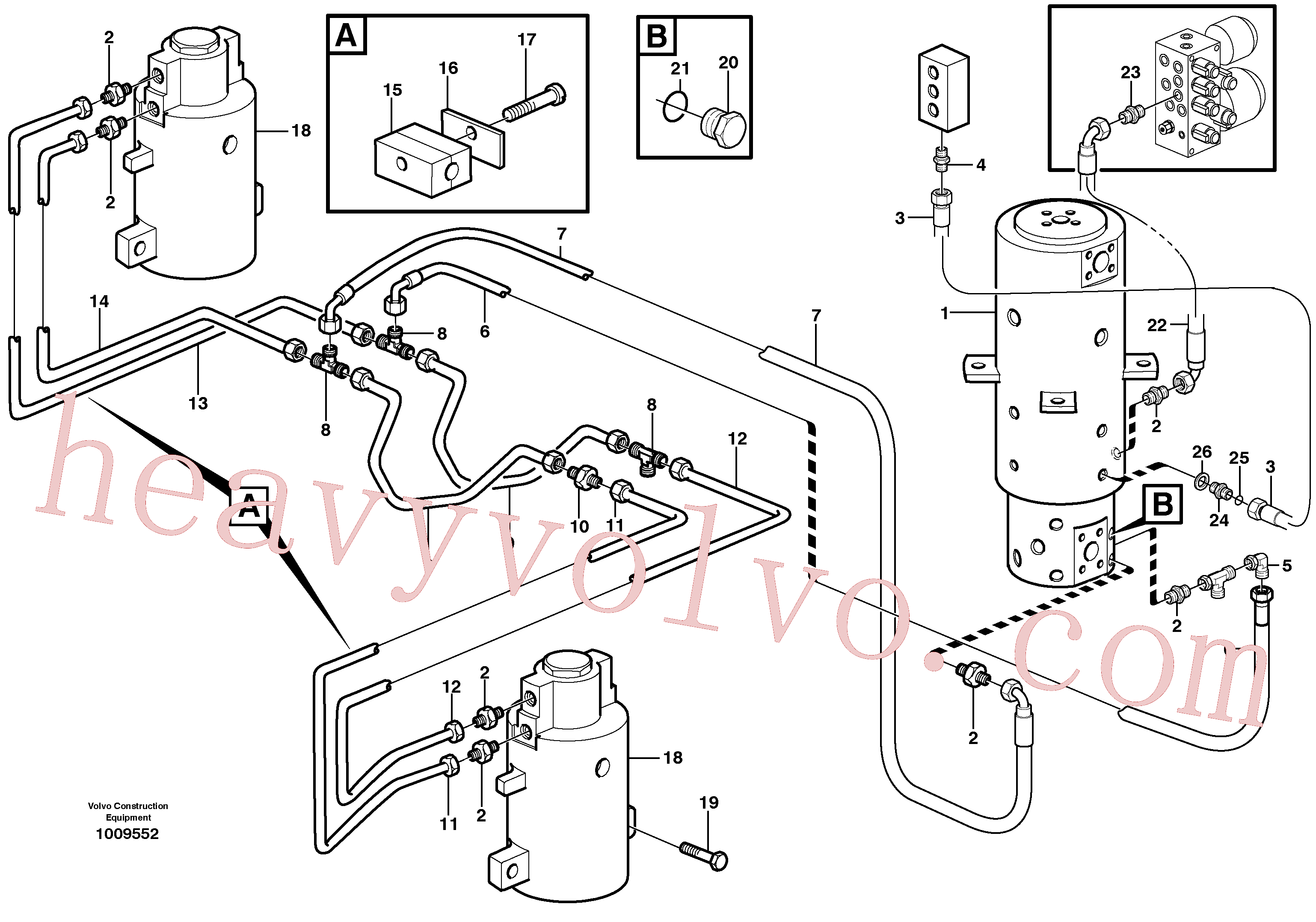 VOE13933927 for Volvo Oscillating system(1009552 assembly)