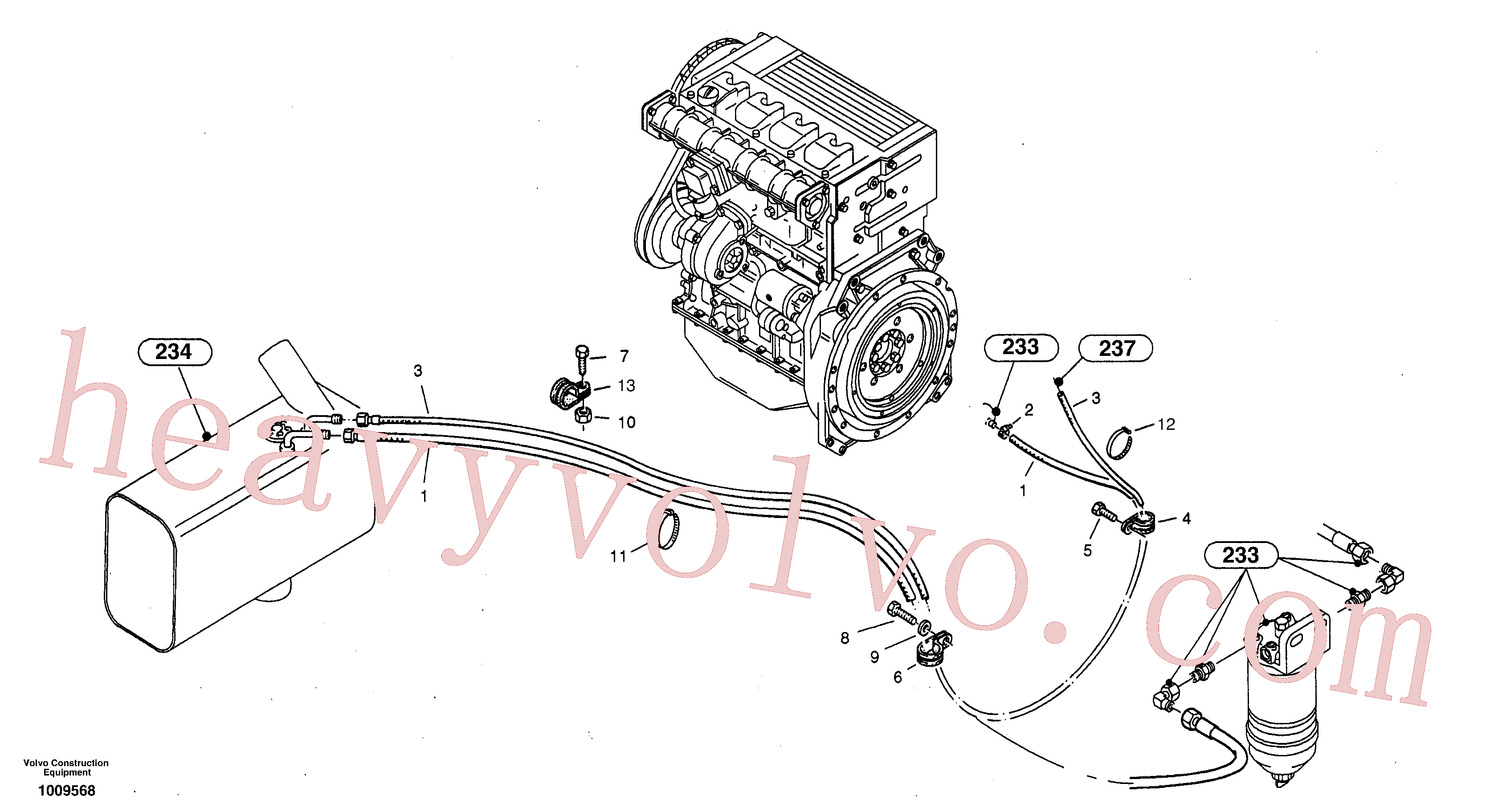 ZM2193590 for Volvo Fuel pipes(1009568 assembly)