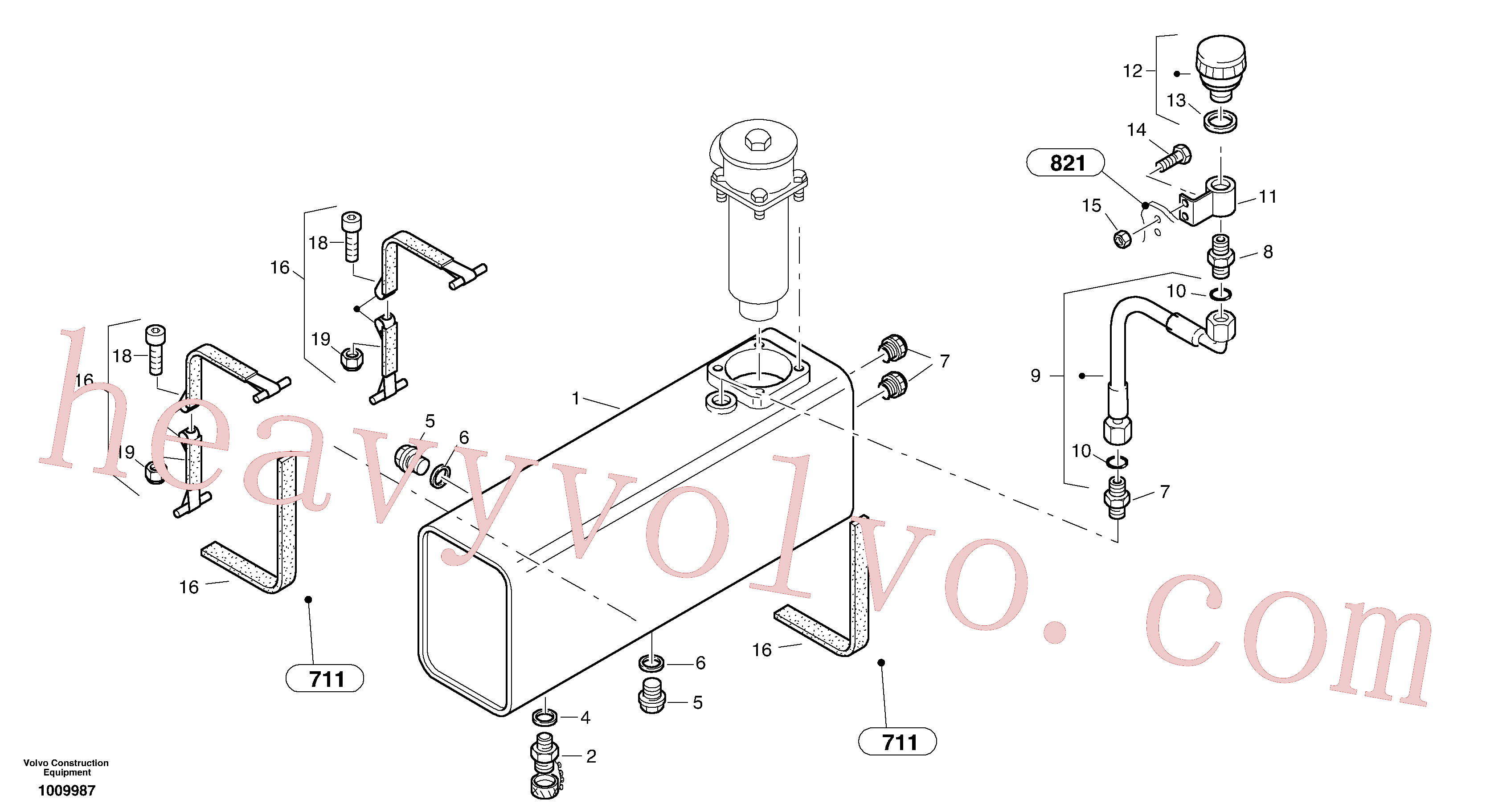 ZM1089232 for Volvo Hydraulic oil tank(1009987 assembly)