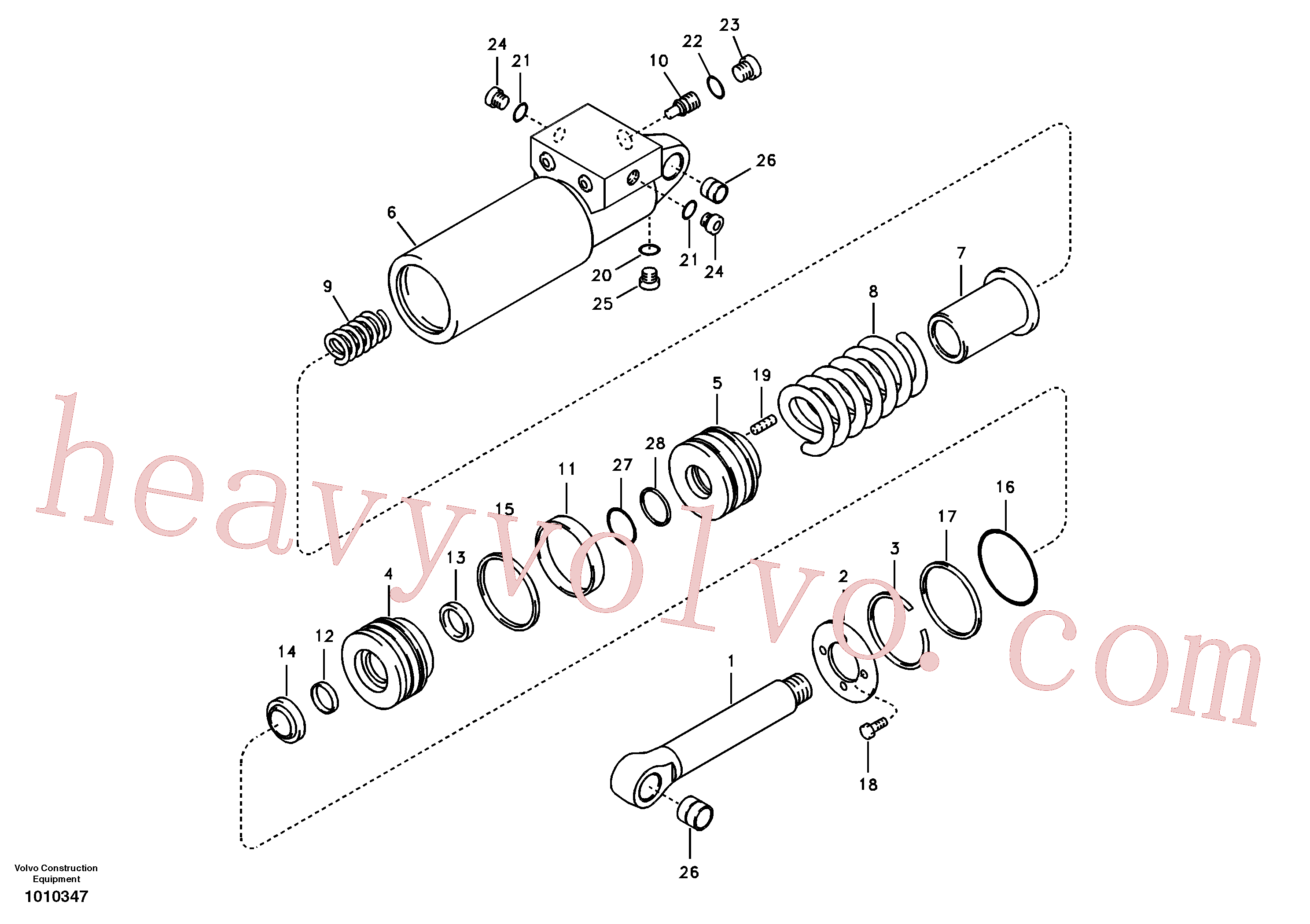 VOE14523129 for Volvo Quick fit cylinder(1010347 assembly)