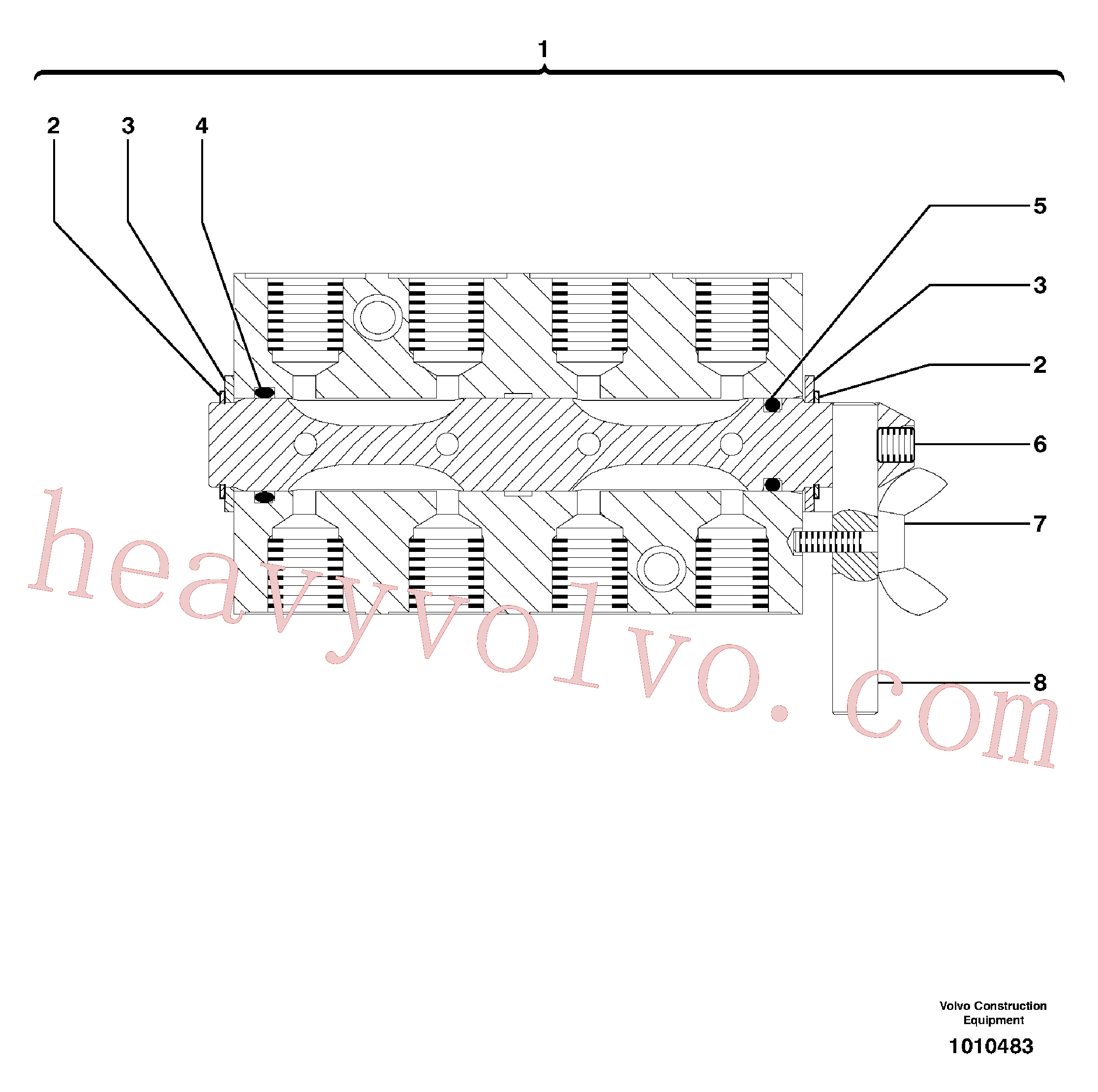 PJ7417865 for Volvo Std or Iso equipment control selector switch (us)(1010483 assembly)