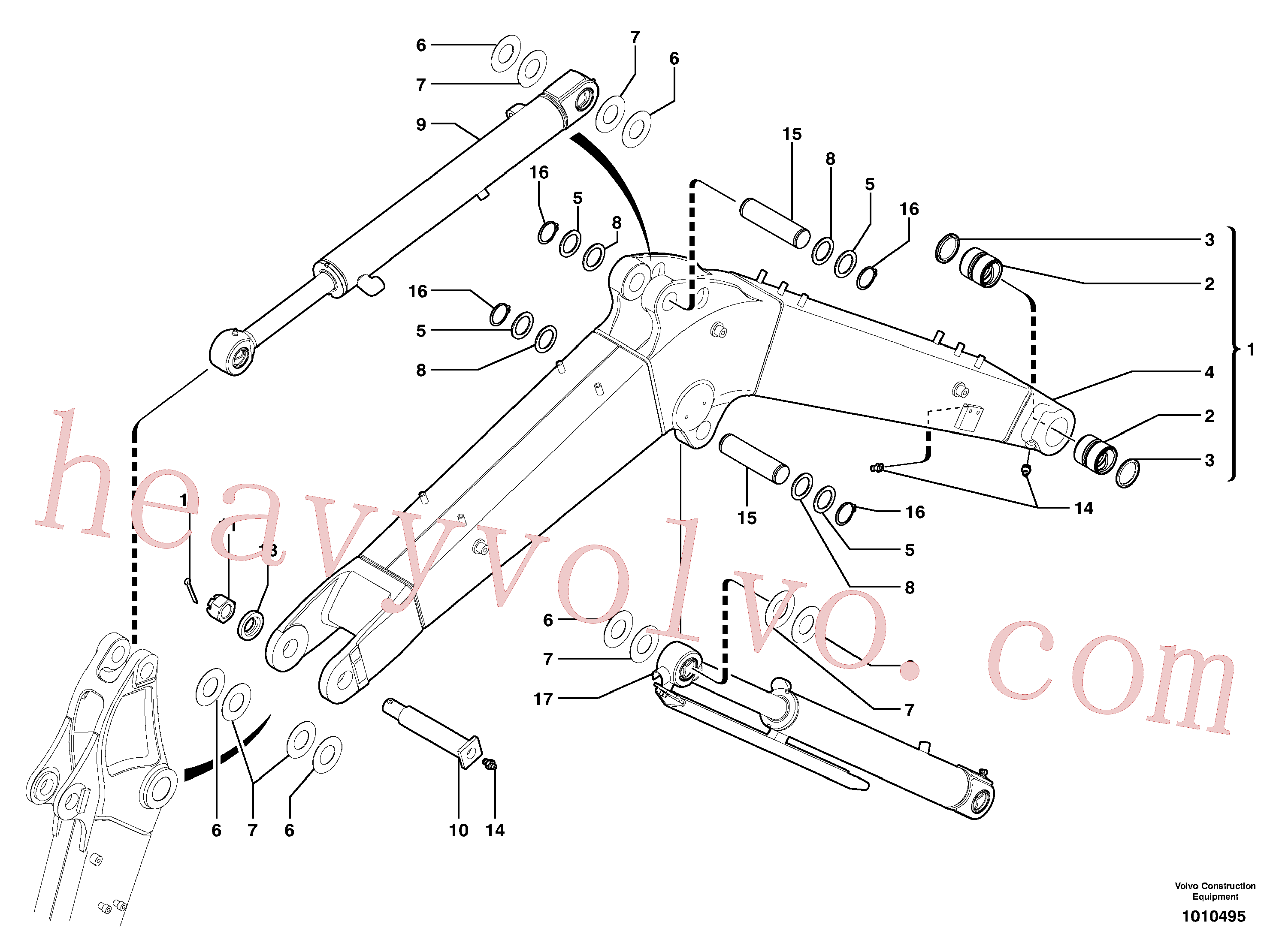 VOE11801211 for Volvo Boom(1010495 assembly)