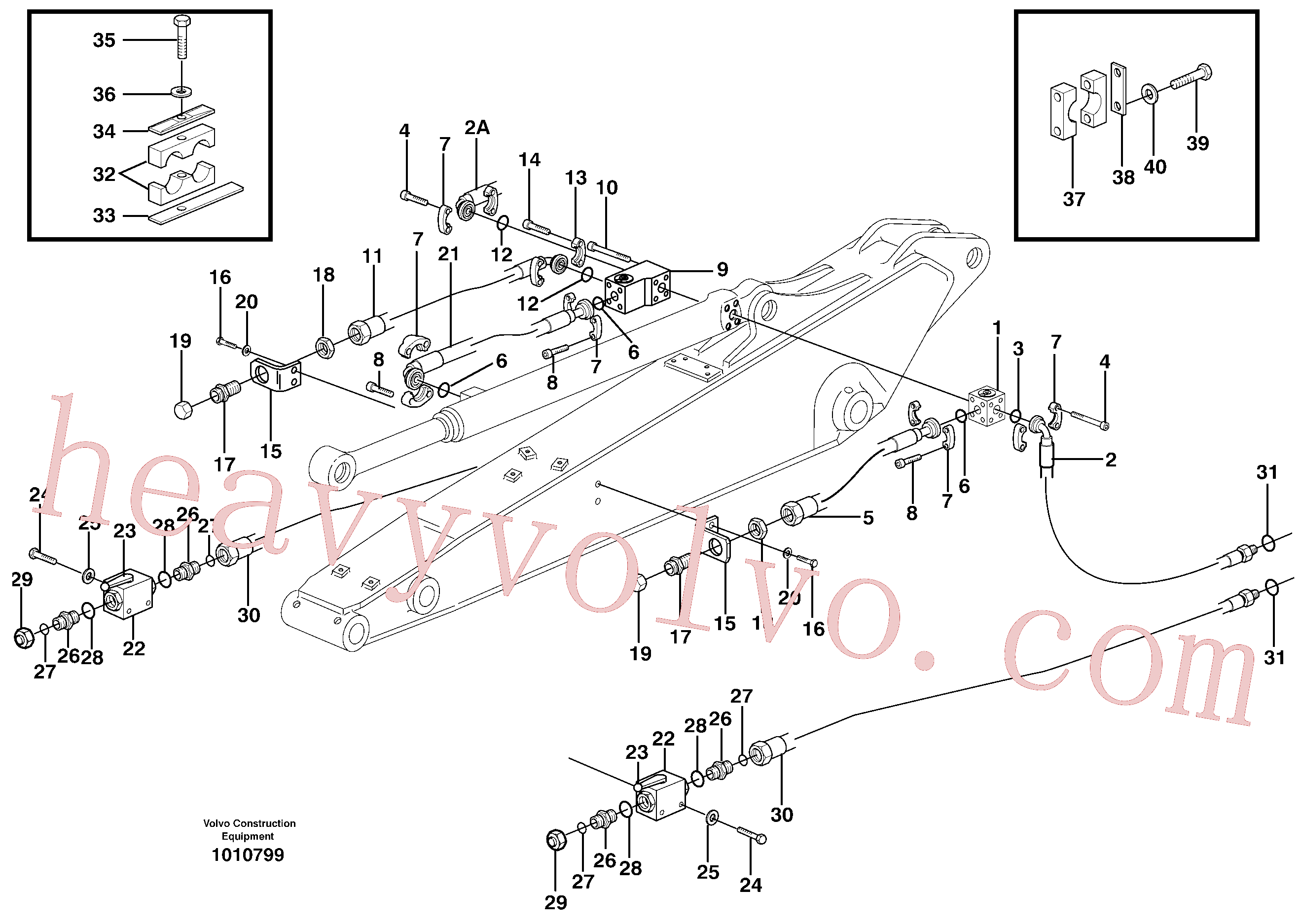 VOE14371824 for Volvo Grab equipment, with shutoff valves, X1(1010799 assembly)