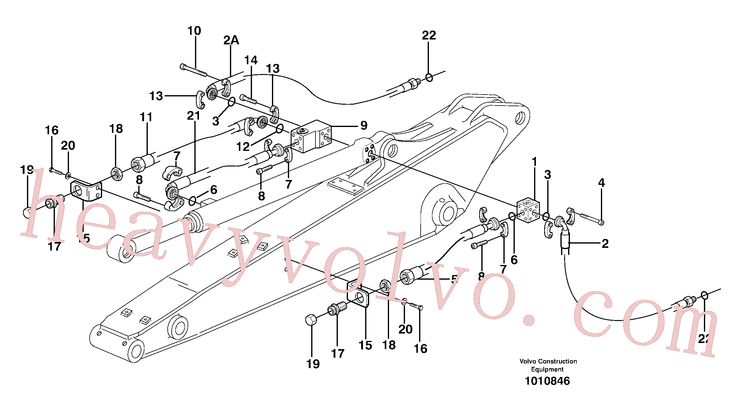 VOE14371824 for Volvo Grab equipment, with shutoff cocks, handling dipper(1010846 assembly)