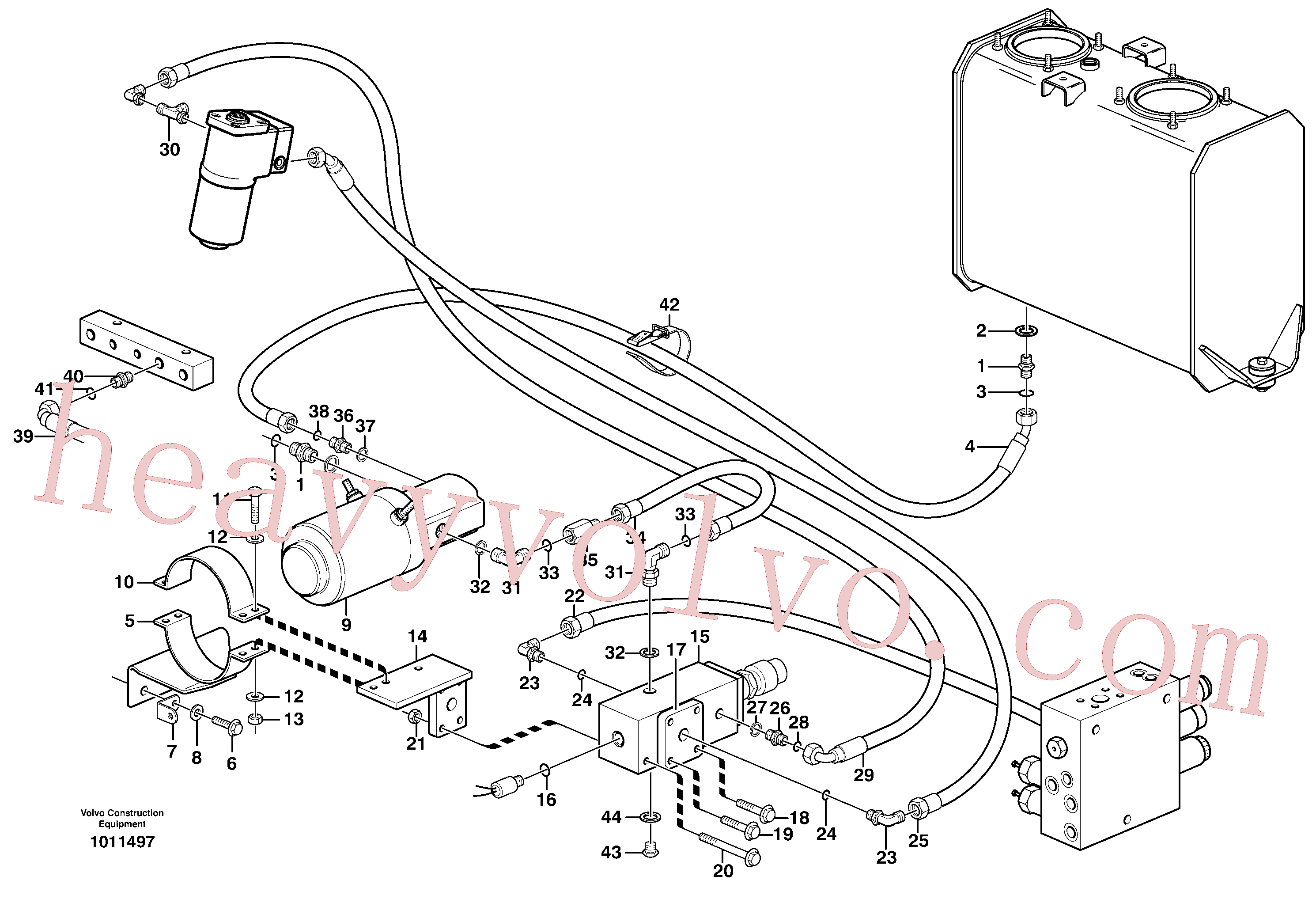 VOE11704105 for Volvo Auxiliary steering system(1011497 assembly)