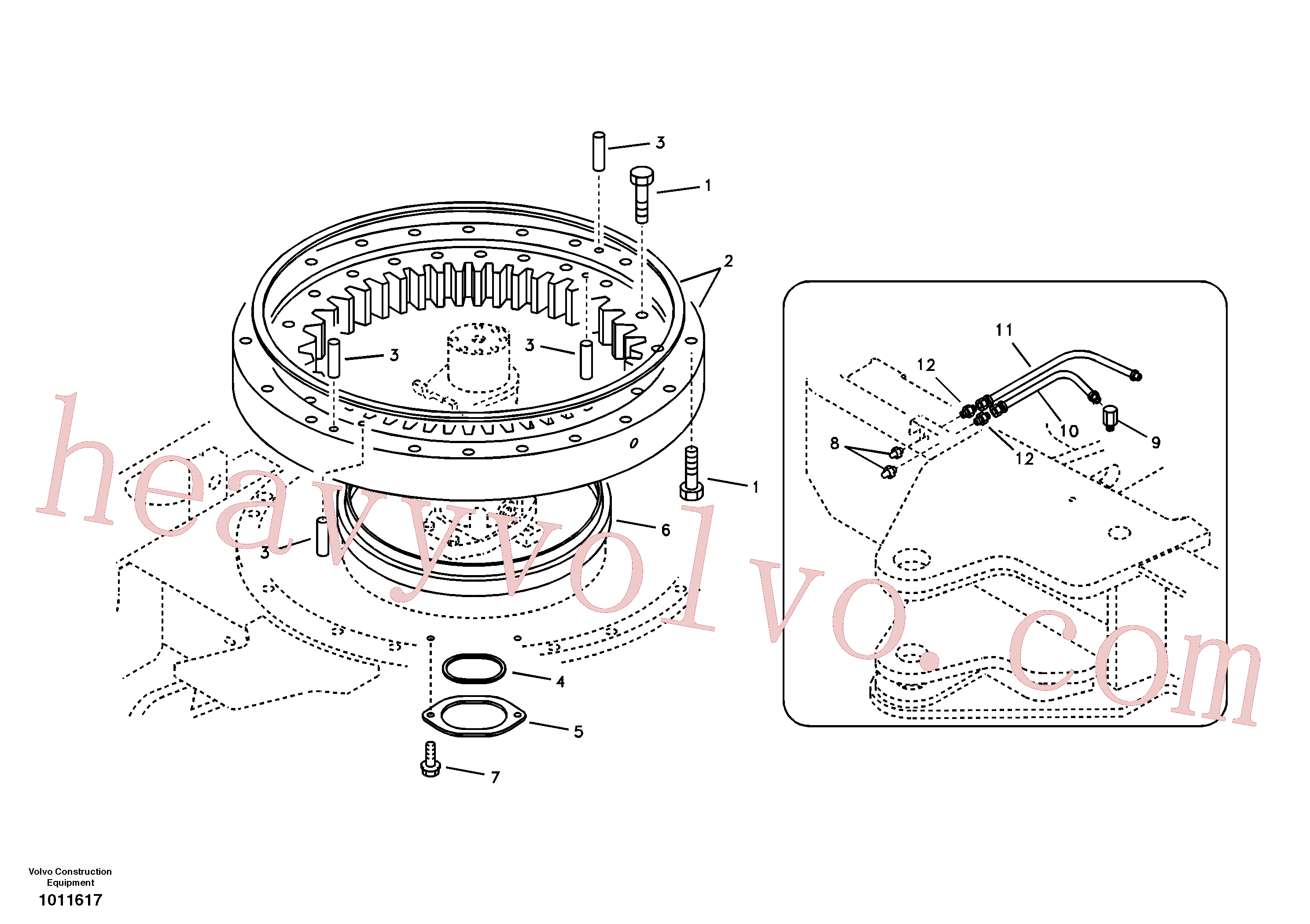 VOE14880641 for Volvo Swing system(1011617 assembly)