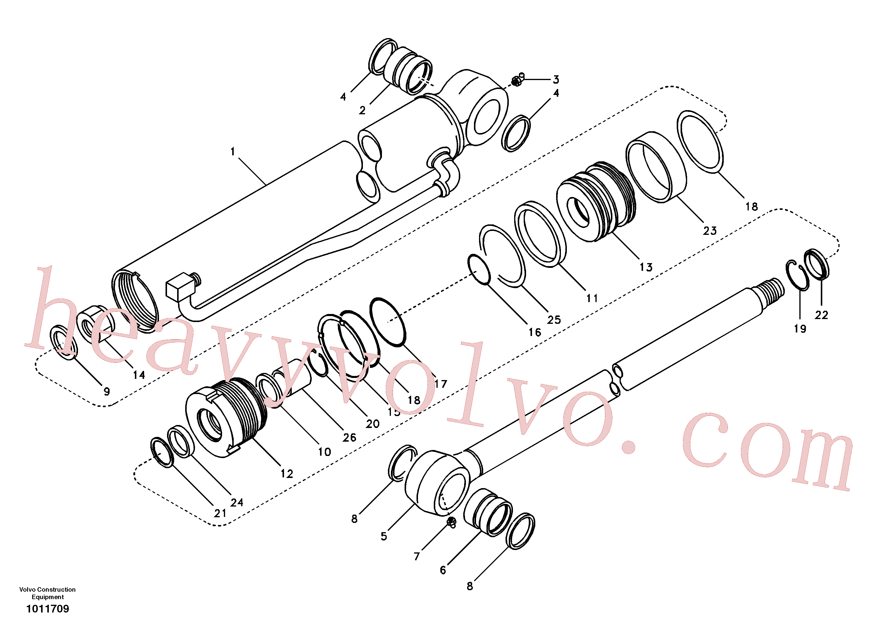 SA9125-30000 for Volvo Bucket cylinder(1011709 assembly)