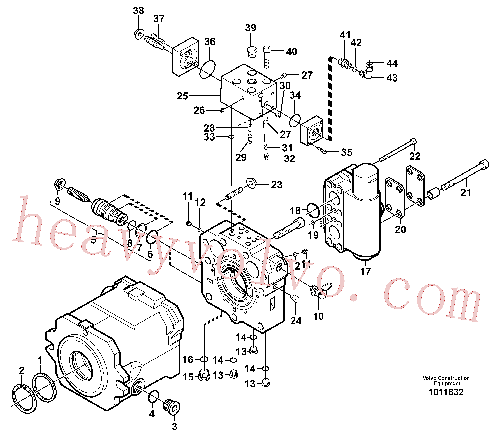 VOE11704917 for Volvo Travel motor(1011832 assembly)