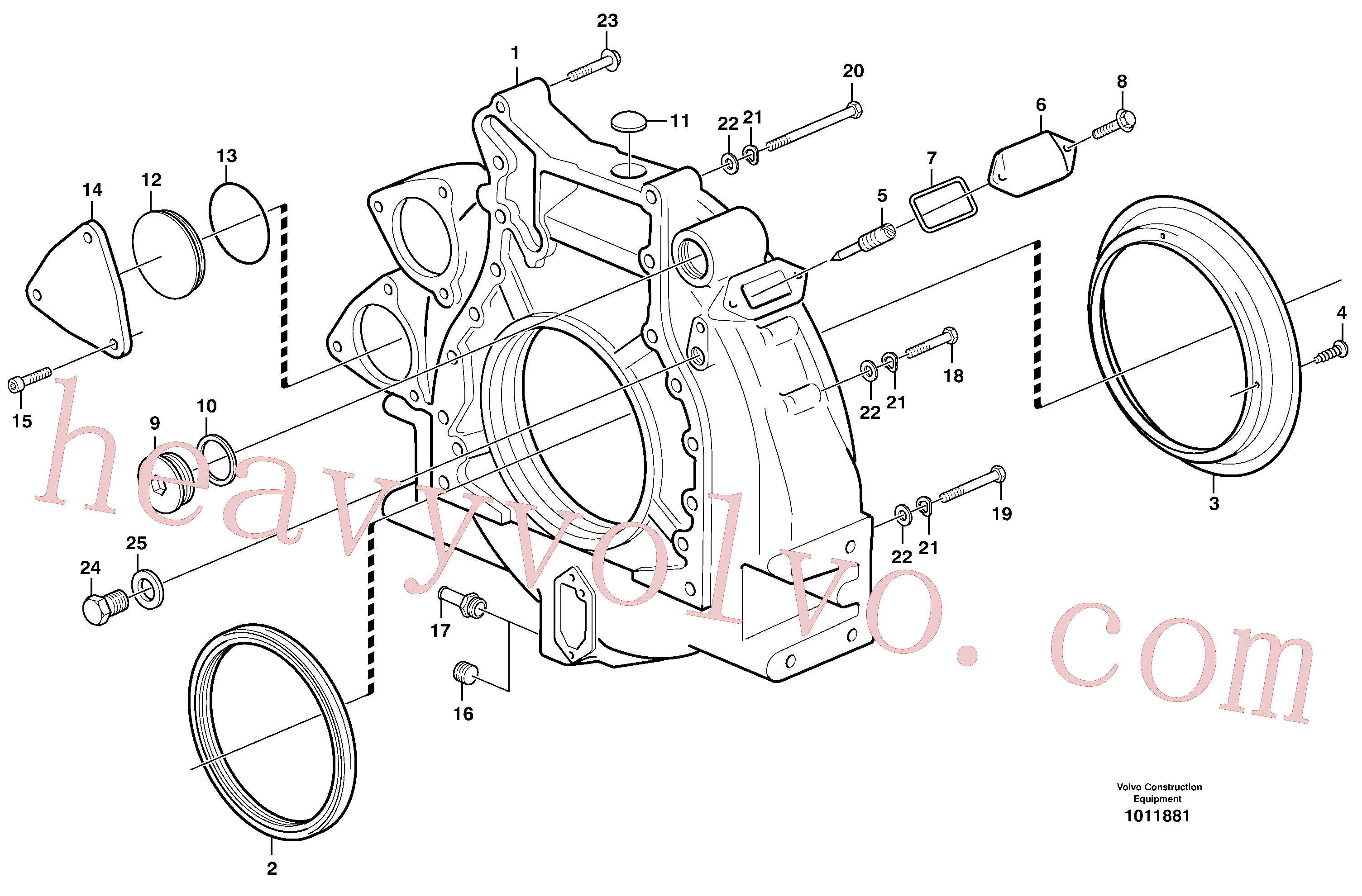 VOE997967 for Volvo Flywheel housing(1011881 assembly)