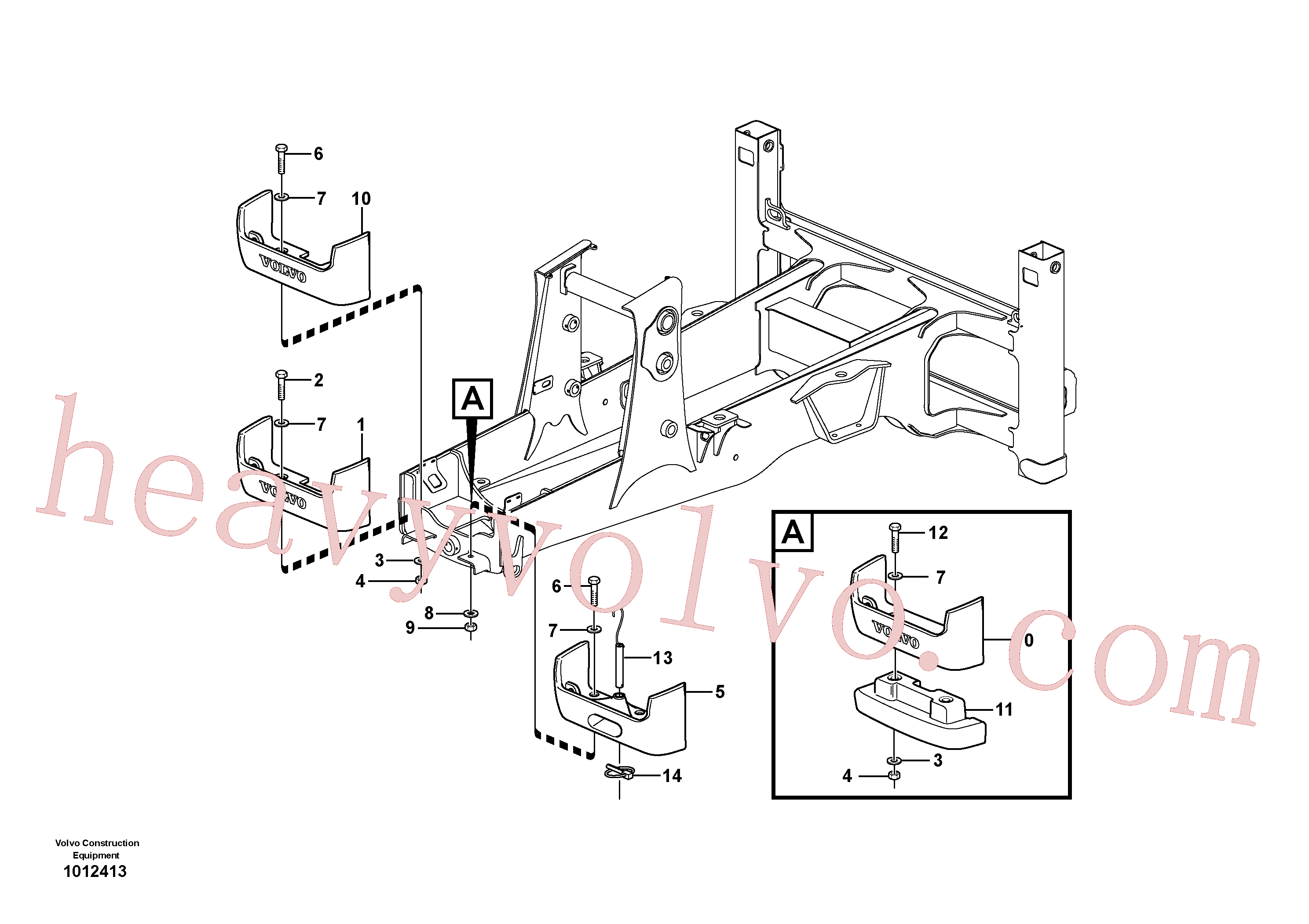 VOE14376982 for Volvo Counterweight(1012413 assembly)