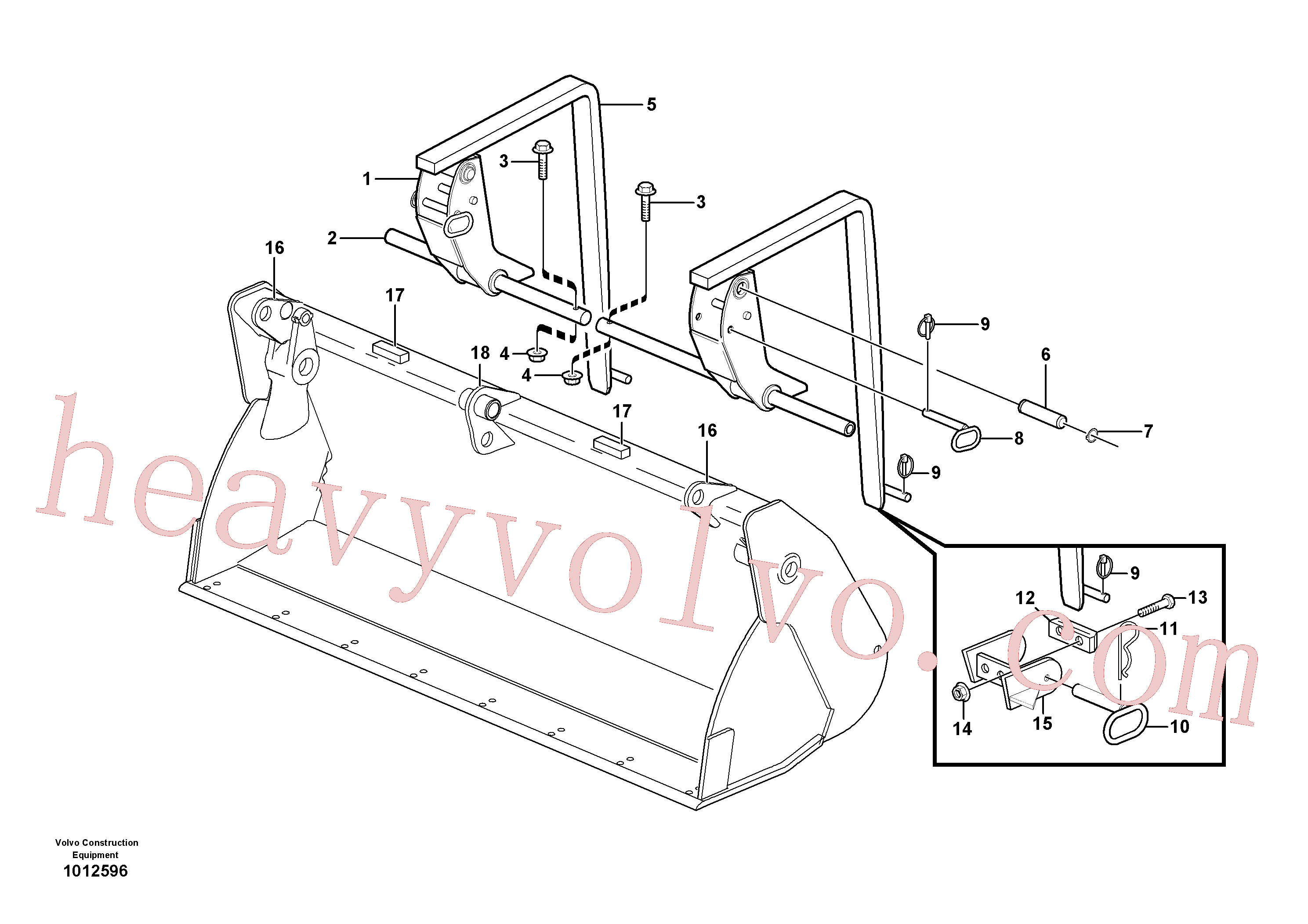 PJ4630002 for Volvo Fork arm, Fork tine kit(1012596 assembly)