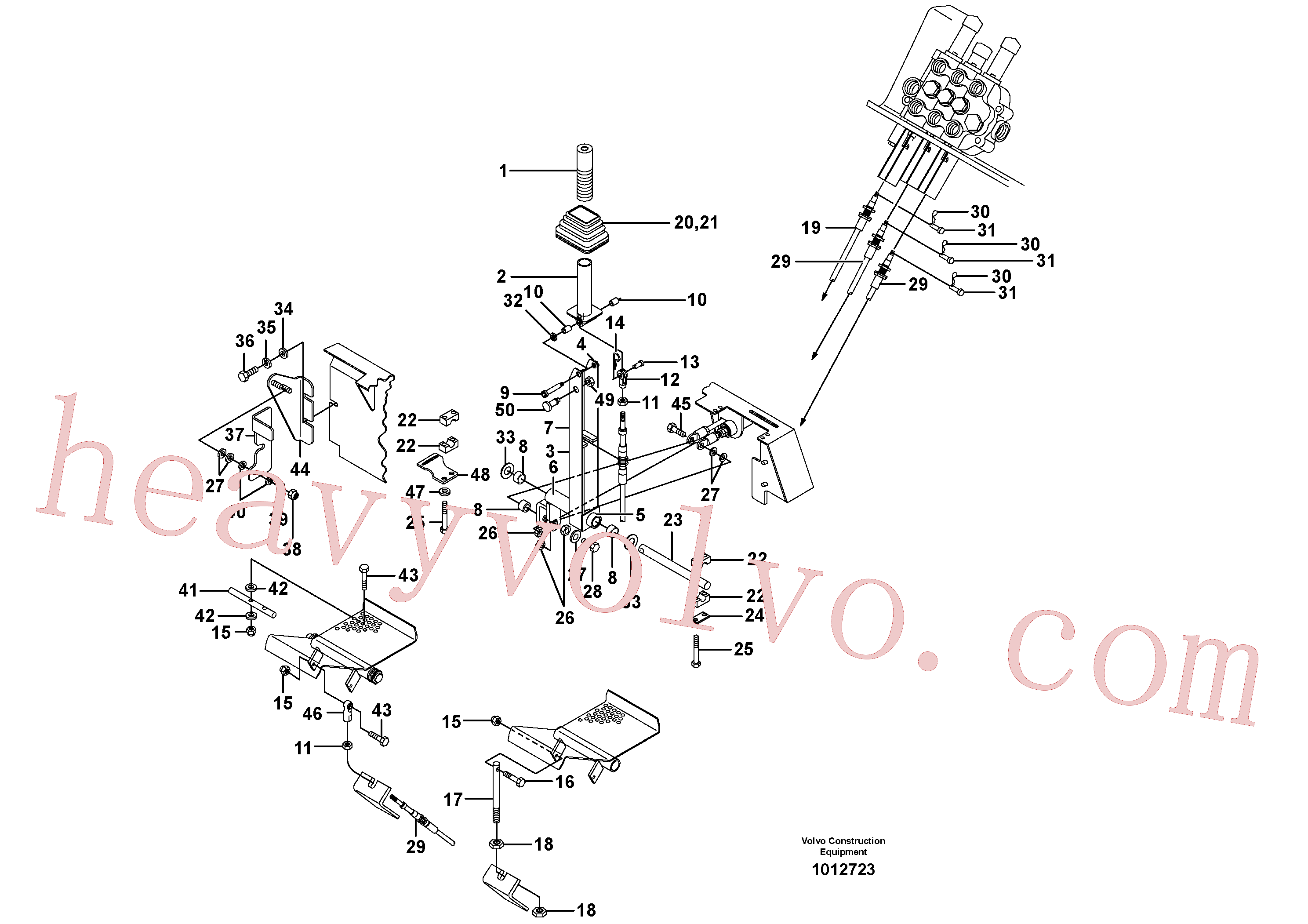 VOE11841618 for Volvo Optional hand controls(1012723 assembly)