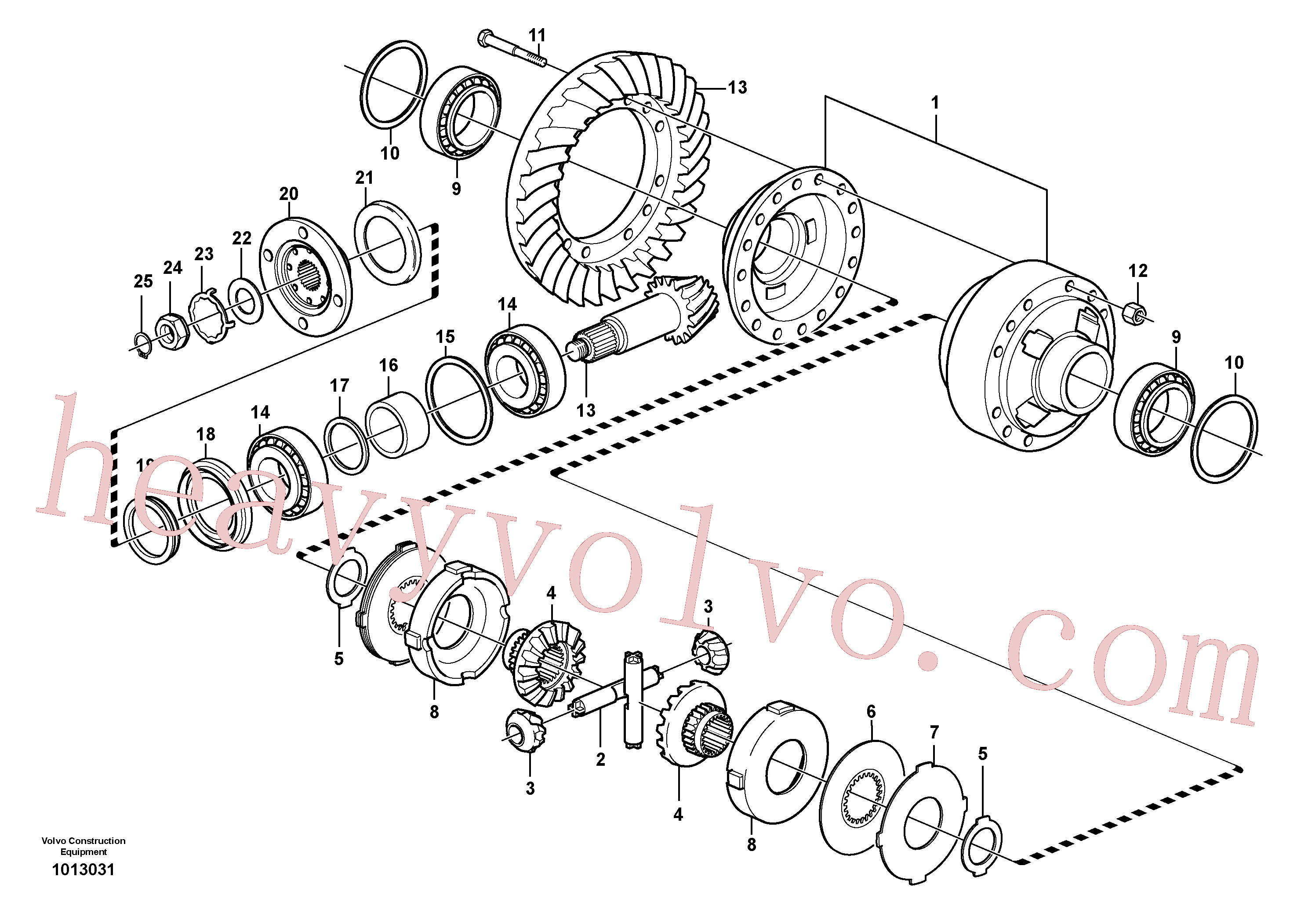 VOE1522895 for Volvo Final drive, rear(1013031 assembly)