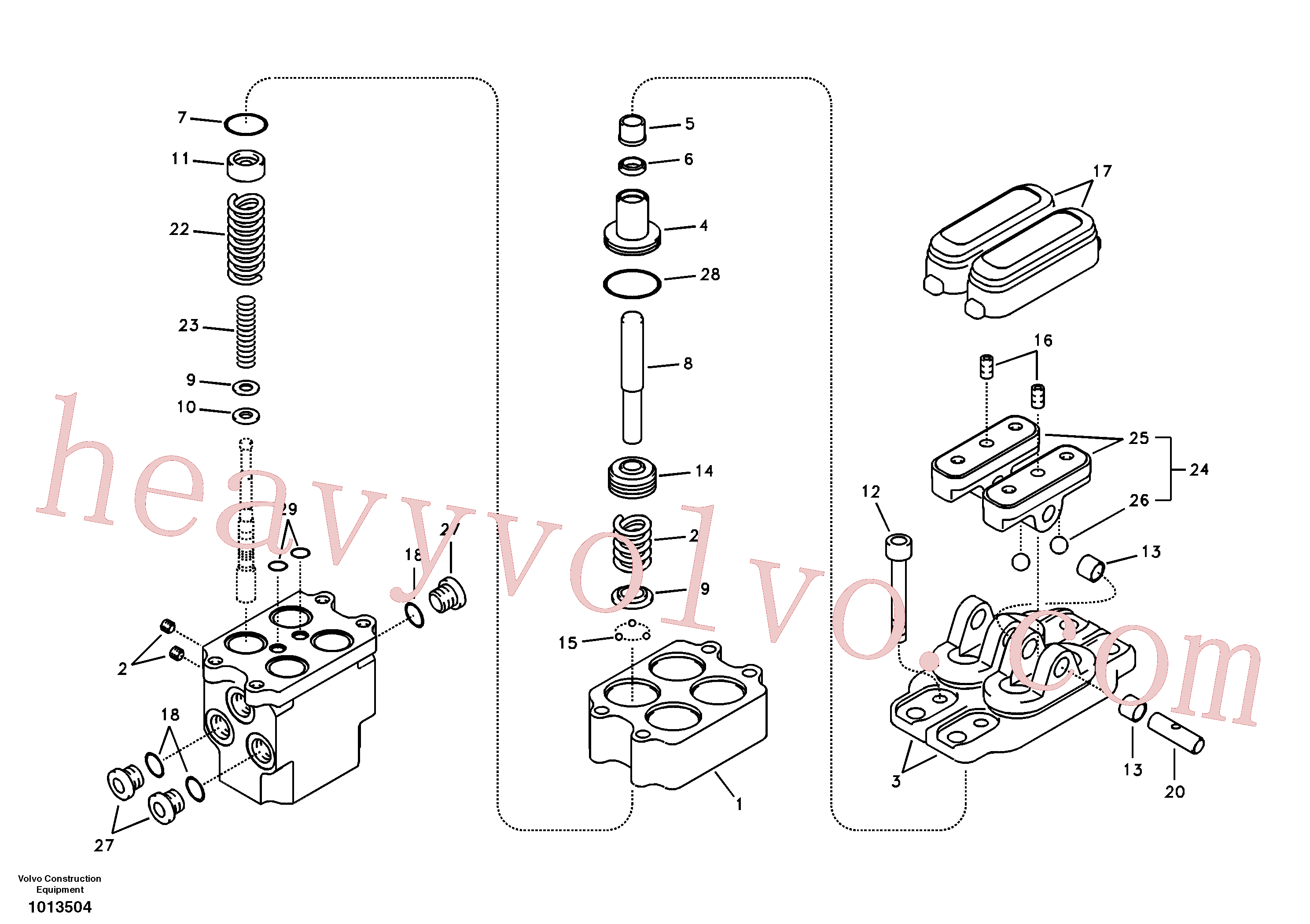 VOE14524320 for Volvo Remote control valve pedal, travel motor(1013504 assembly)