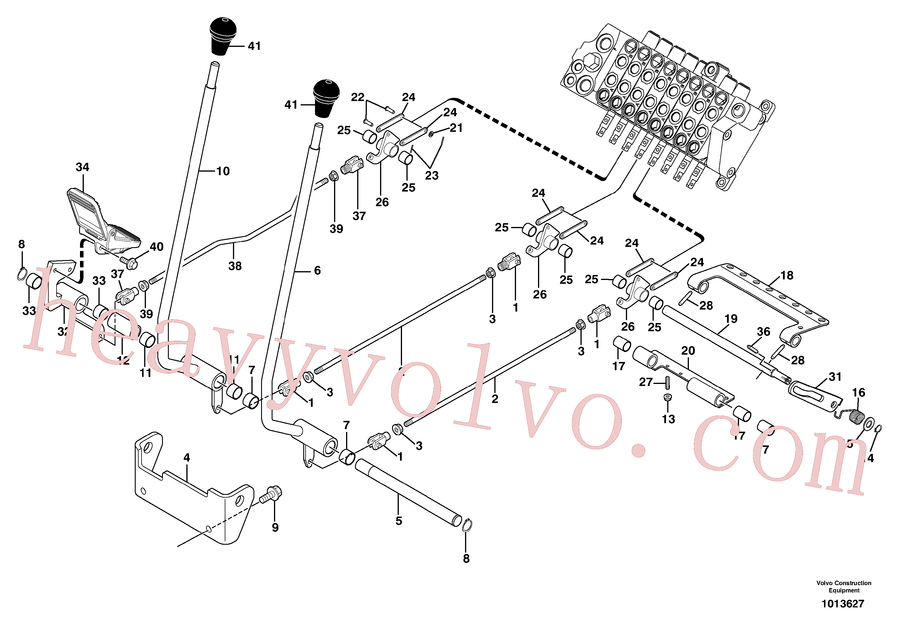 VOE11801541 for Volvo Control levers : travelling / accessories(1013627 assembly)