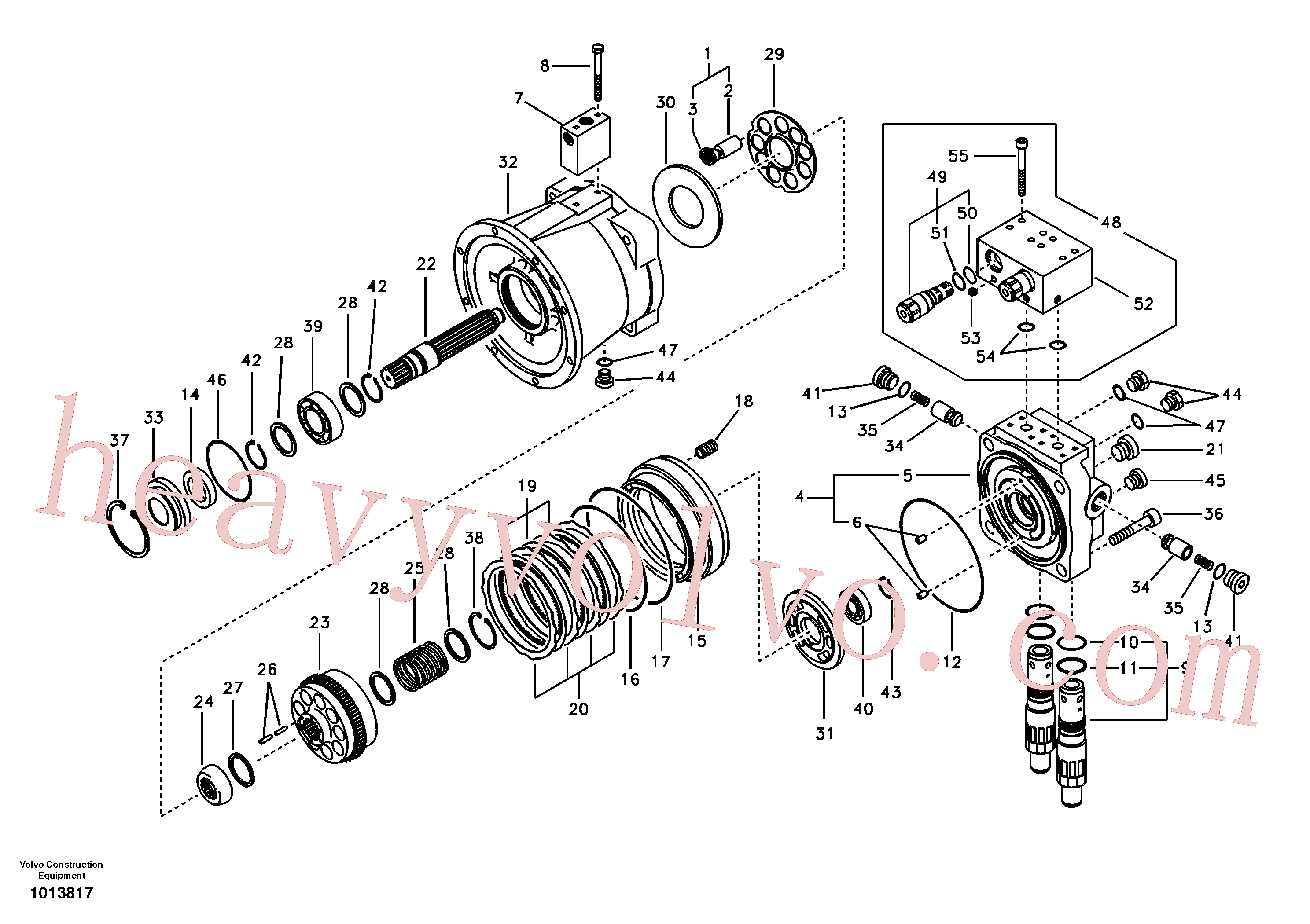 SA8240-03620 for Volvo Swing motor(1013817 assembly)