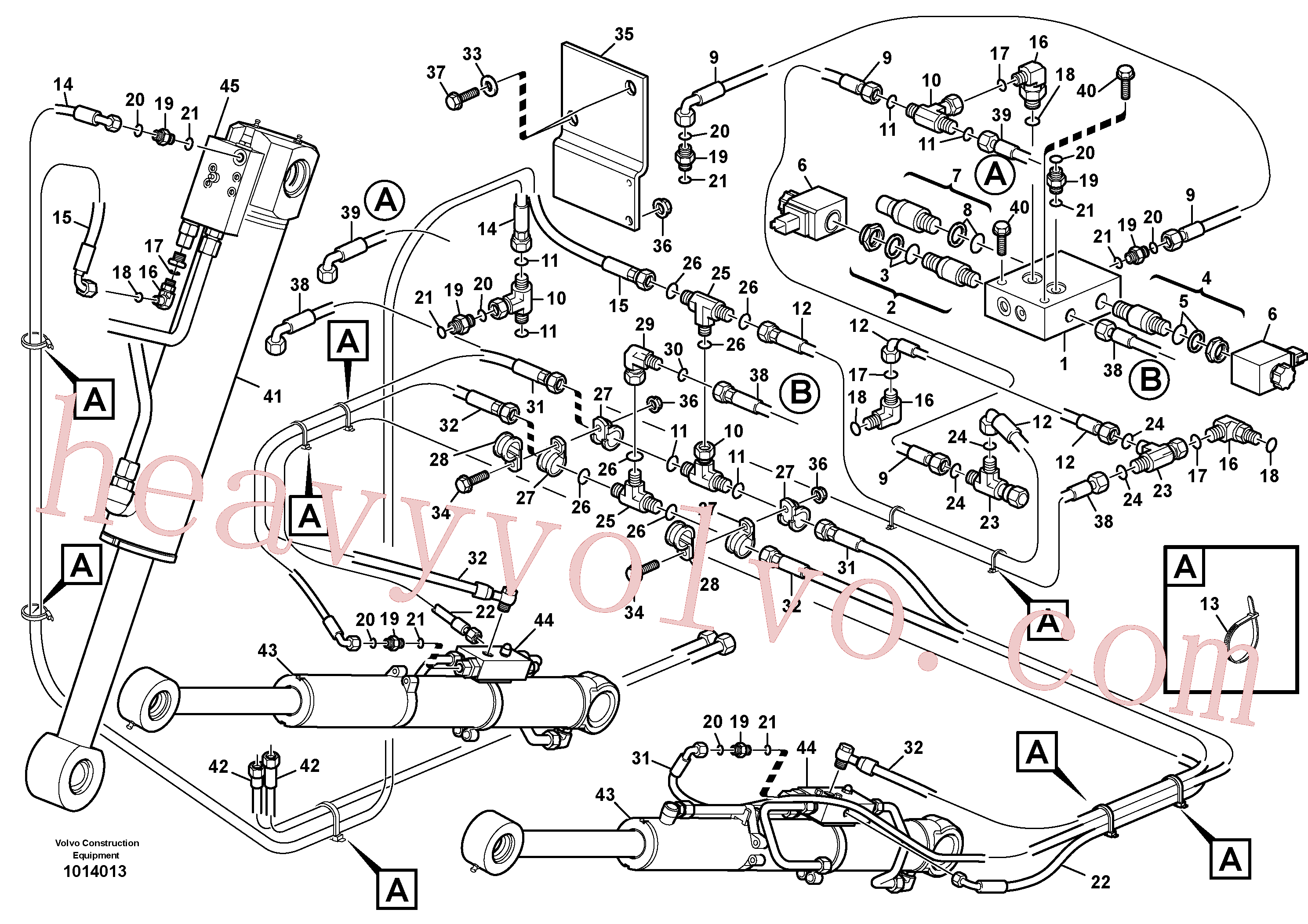 VOE936798 for Volvo Hydraulic system loader safety valves(1014013 assembly)