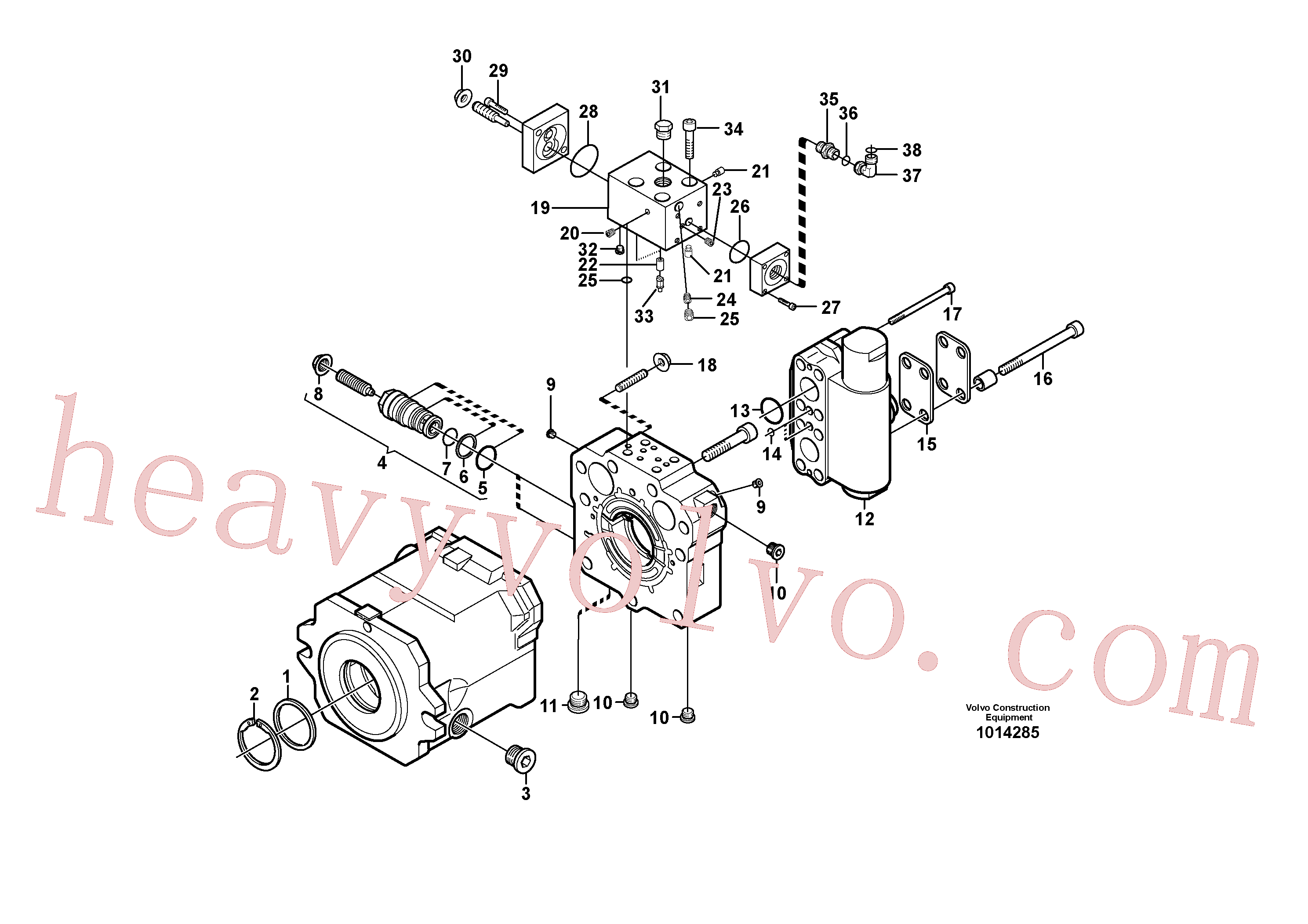 VOE11705600 for Volvo Travel motor(1014285 assembly)