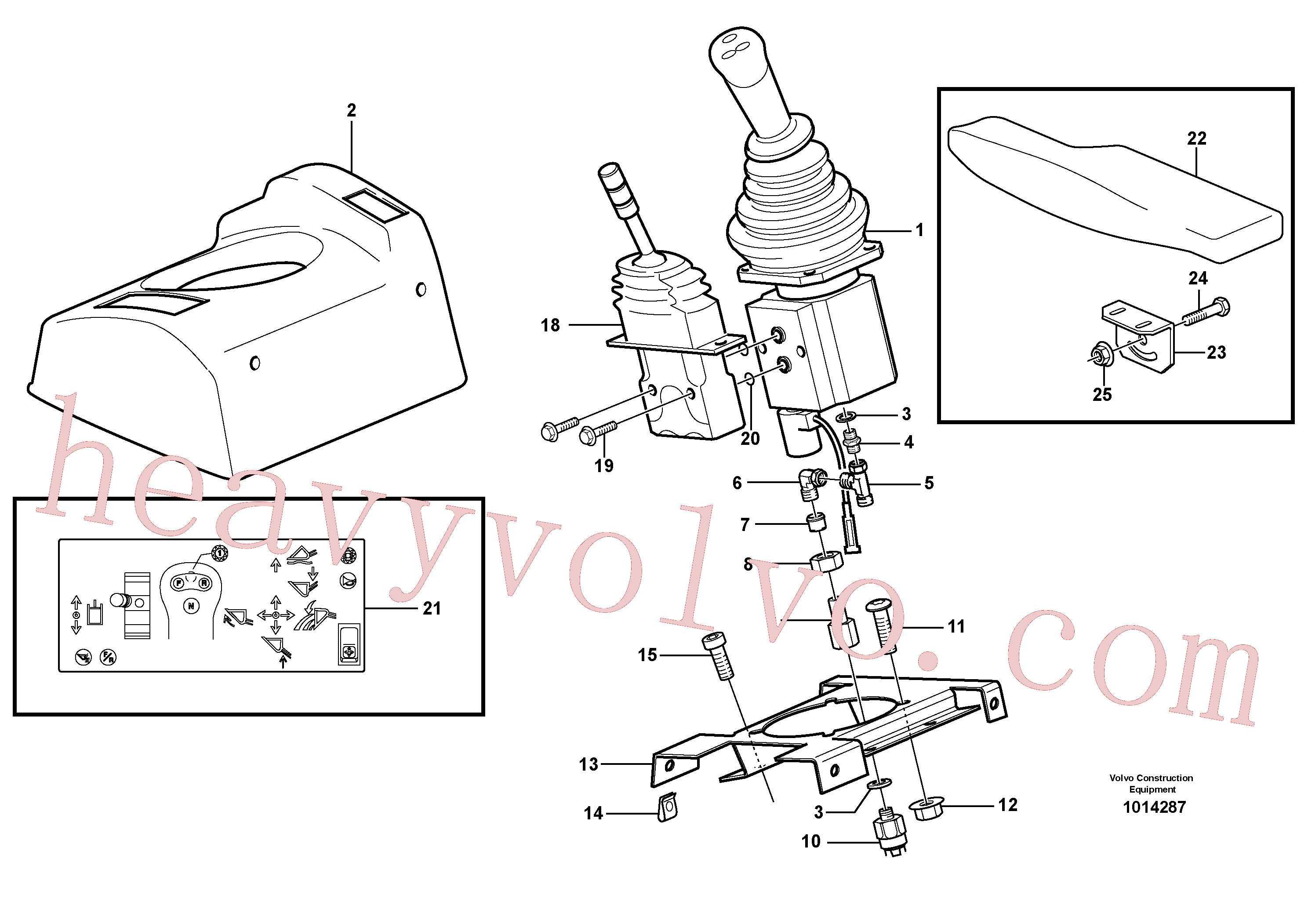 VOE13975980 for Volvo Servo valve with fitting parts(1014287 assembly)