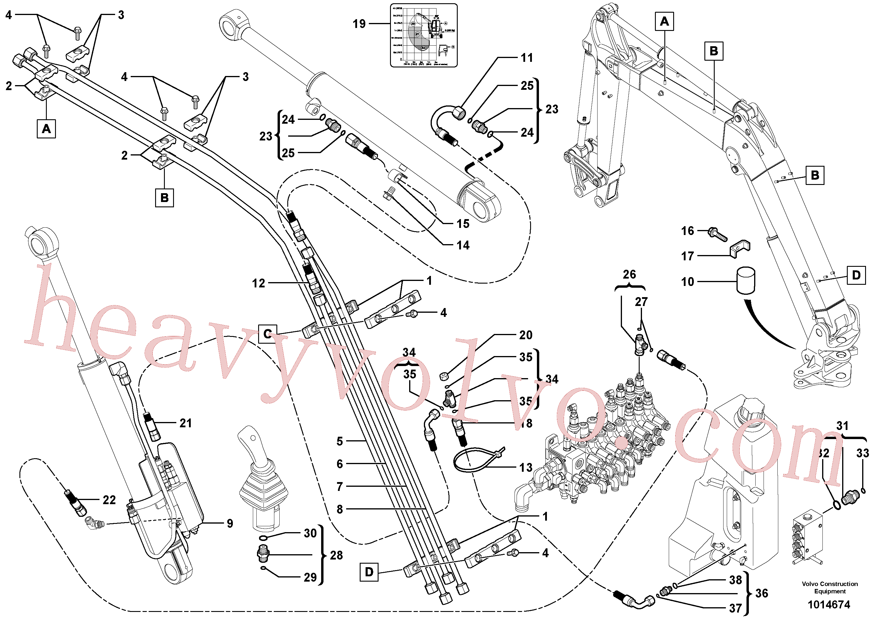 VOE11801644 for Volvo Handling boom(1014674 assembly)