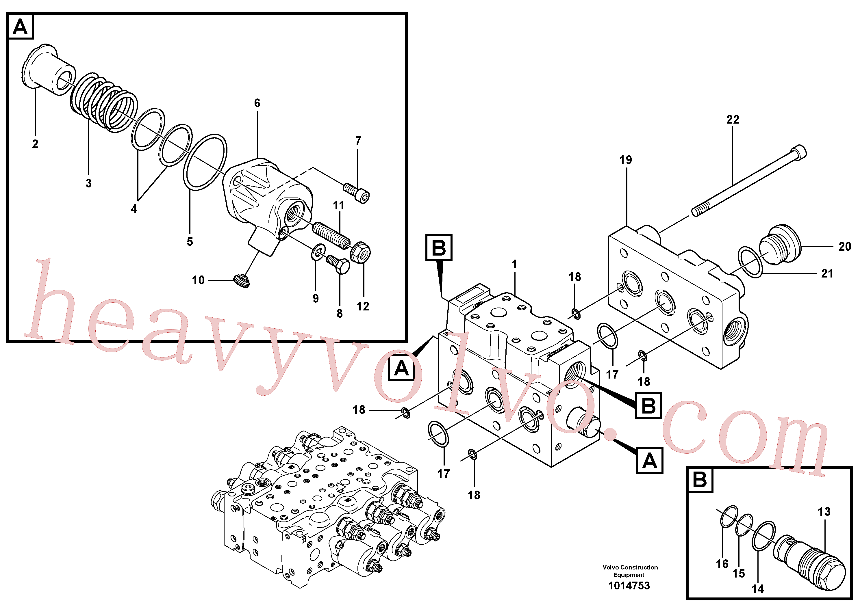 VOE11704917 for Volvo Control valve, transport(1014753 assembly)