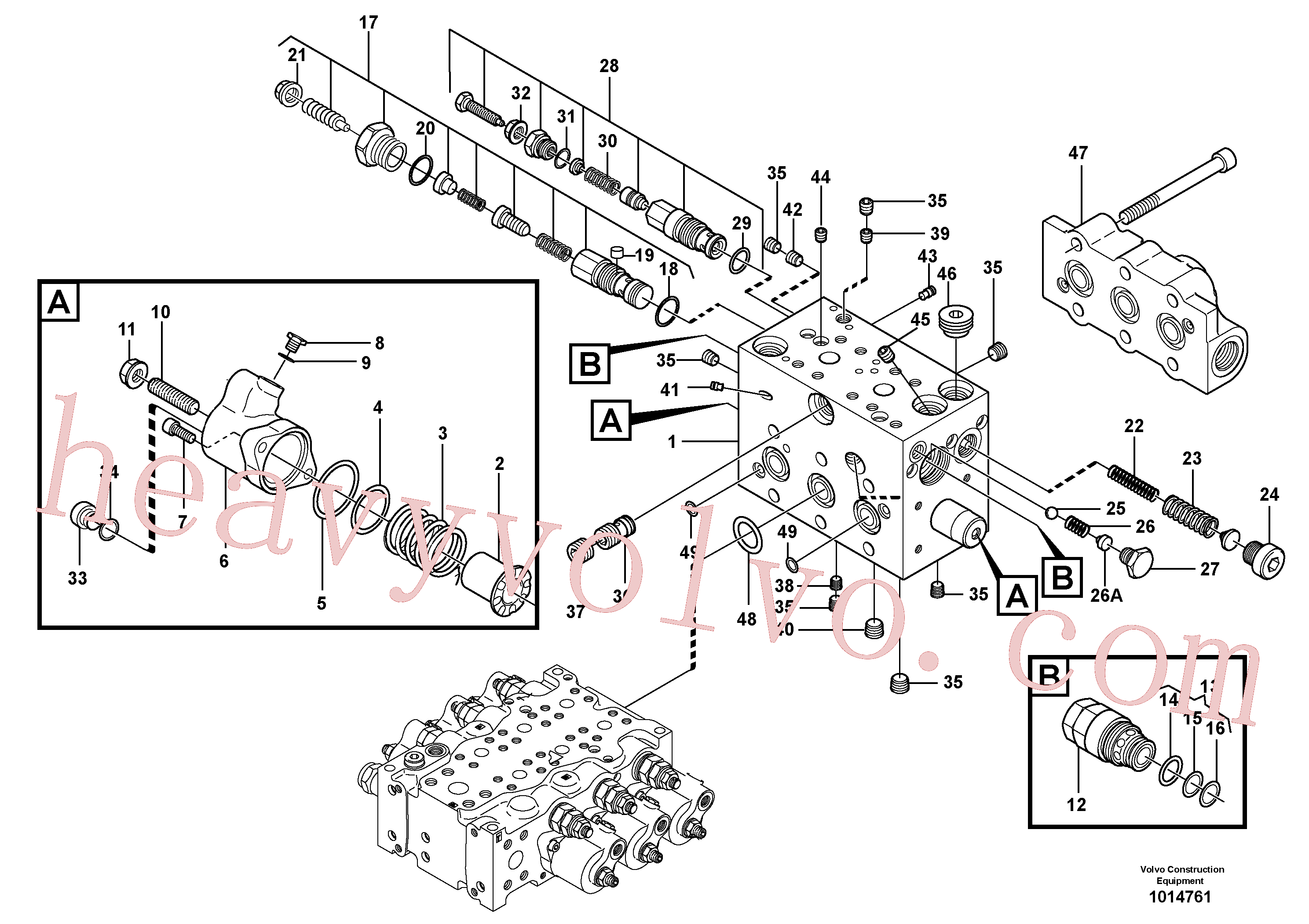 VOE11704817 for Volvo Control valve, swivel(1014761 assembly)