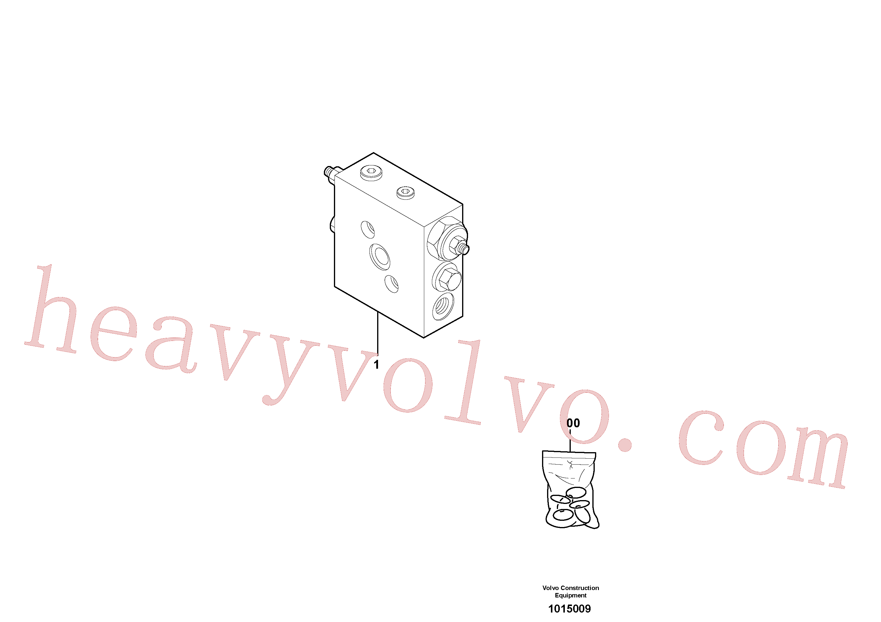 VOE11710755 for Volvo Balancing valve ( slewing )(1015009 assembly)