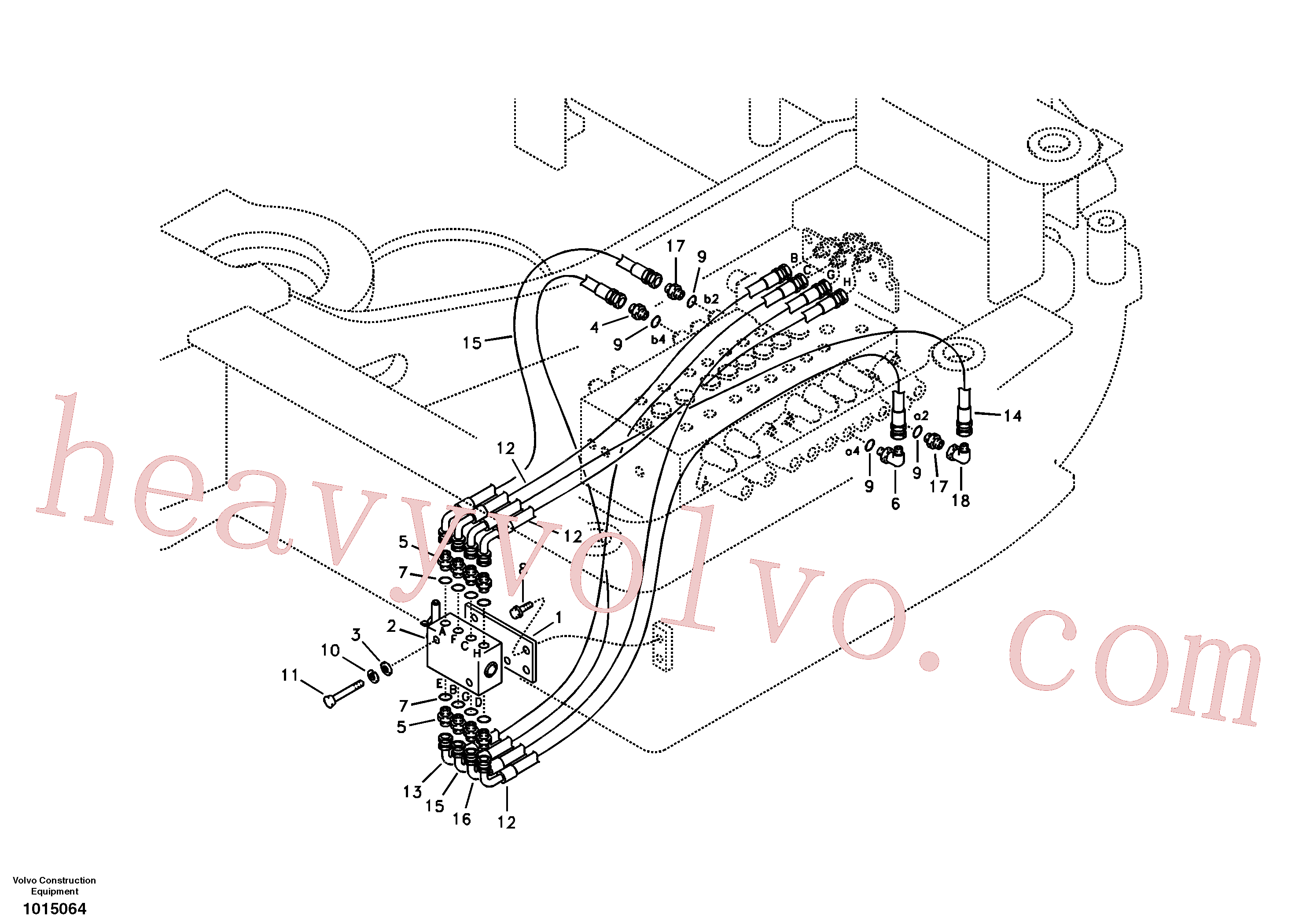 VOE14526618 for Volvo Servo system, changing lever function(1015064 assembly)