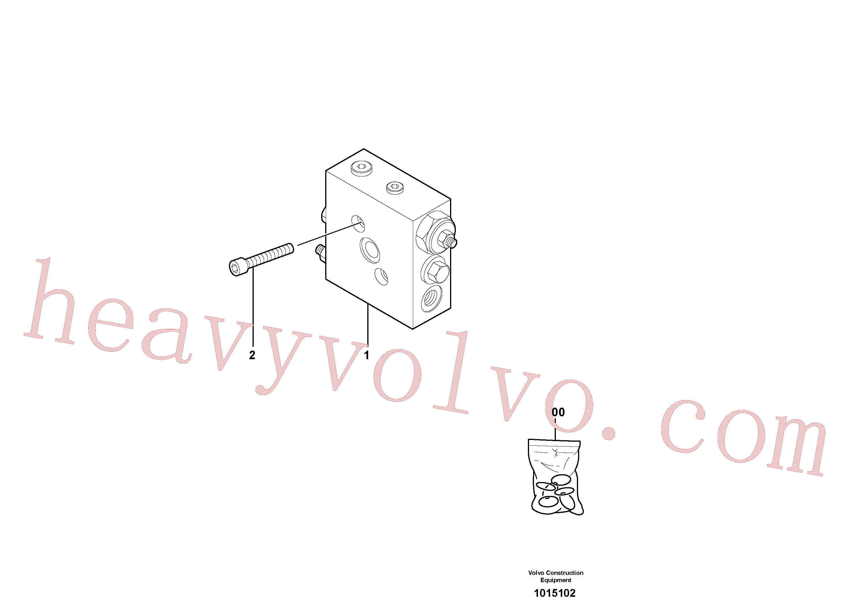 VOE11710755 for Volvo Balancing valve ( slewing )(1015102 assembly)