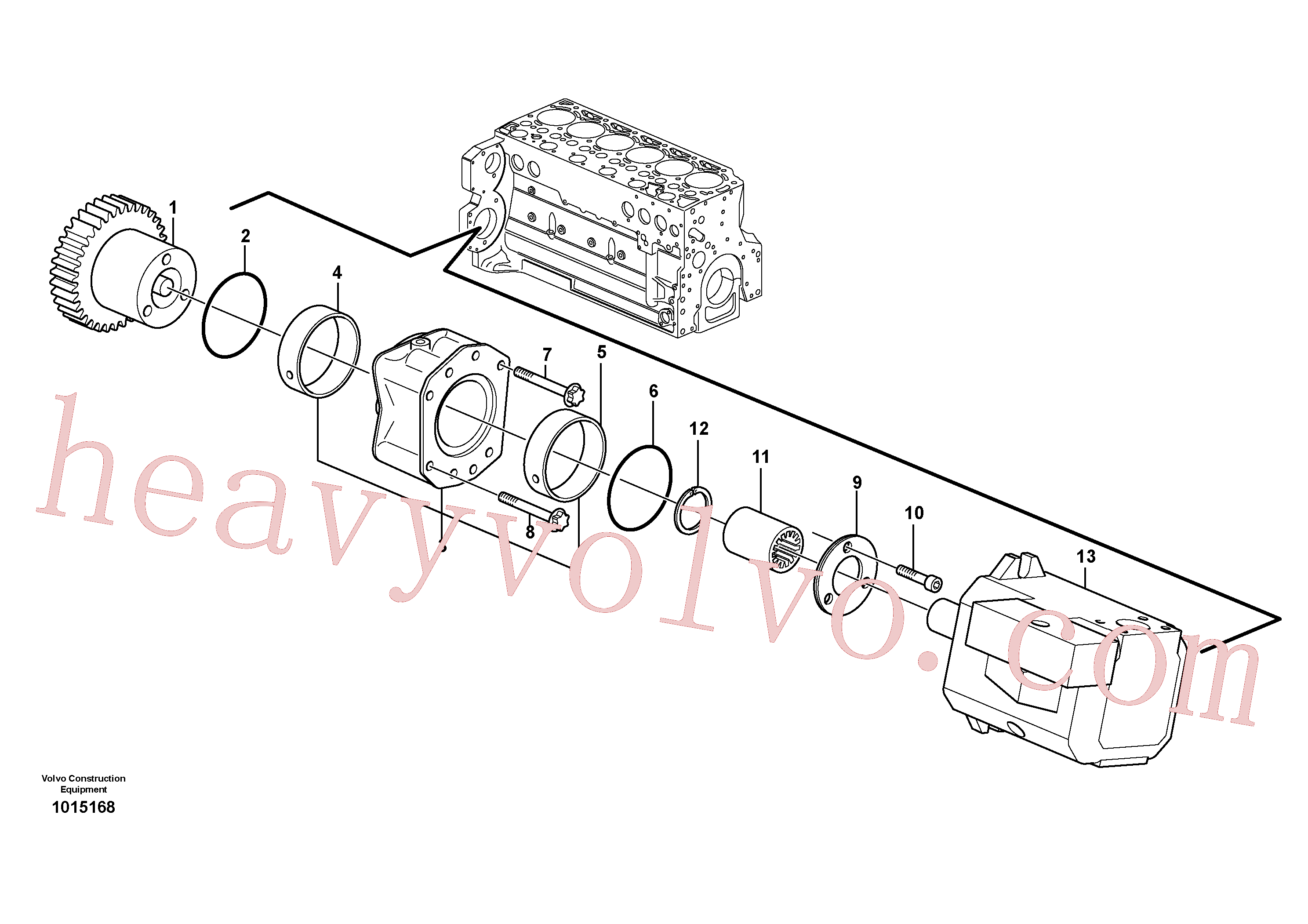 ZM2900268 for Volvo Pump drive power take-off(1015168 assembly)