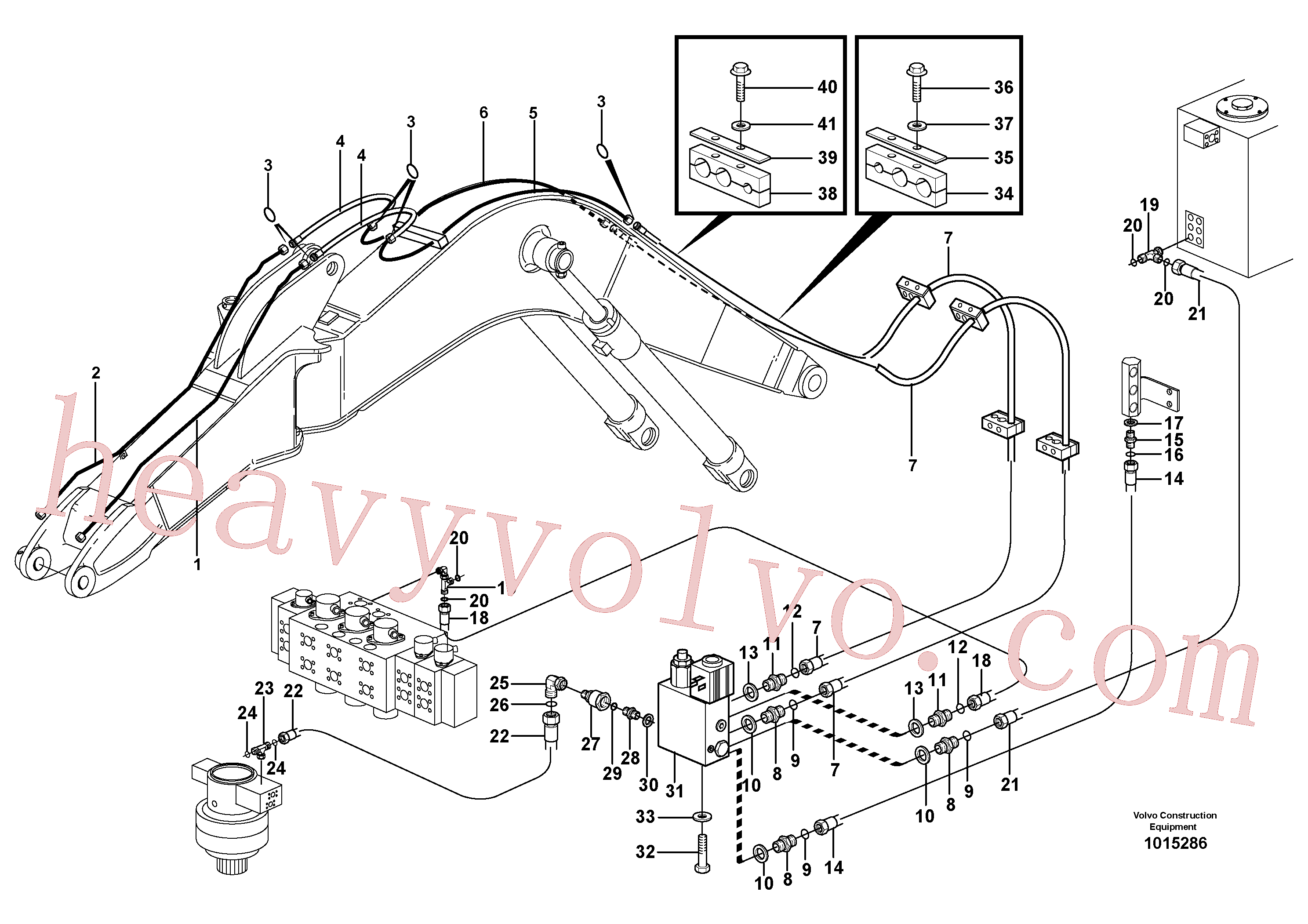 VOE14372130 for Volvo Equipment hydraulics, offset(1015286 assembly)