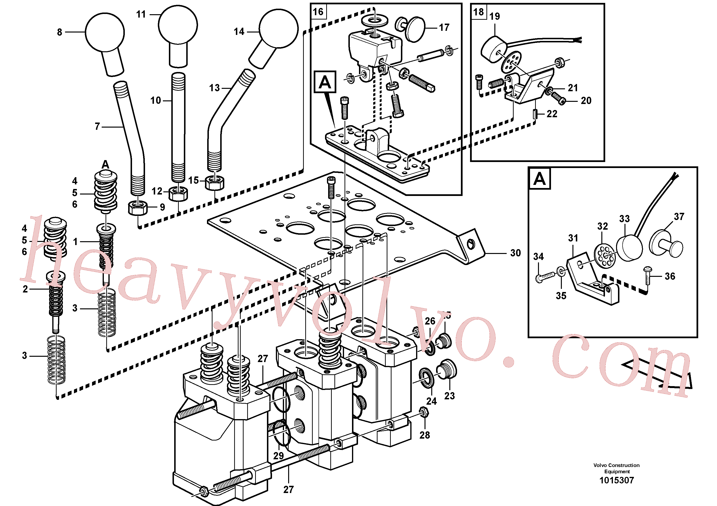 VOE11705080 for Volvo Servo valve(1015307 assembly)