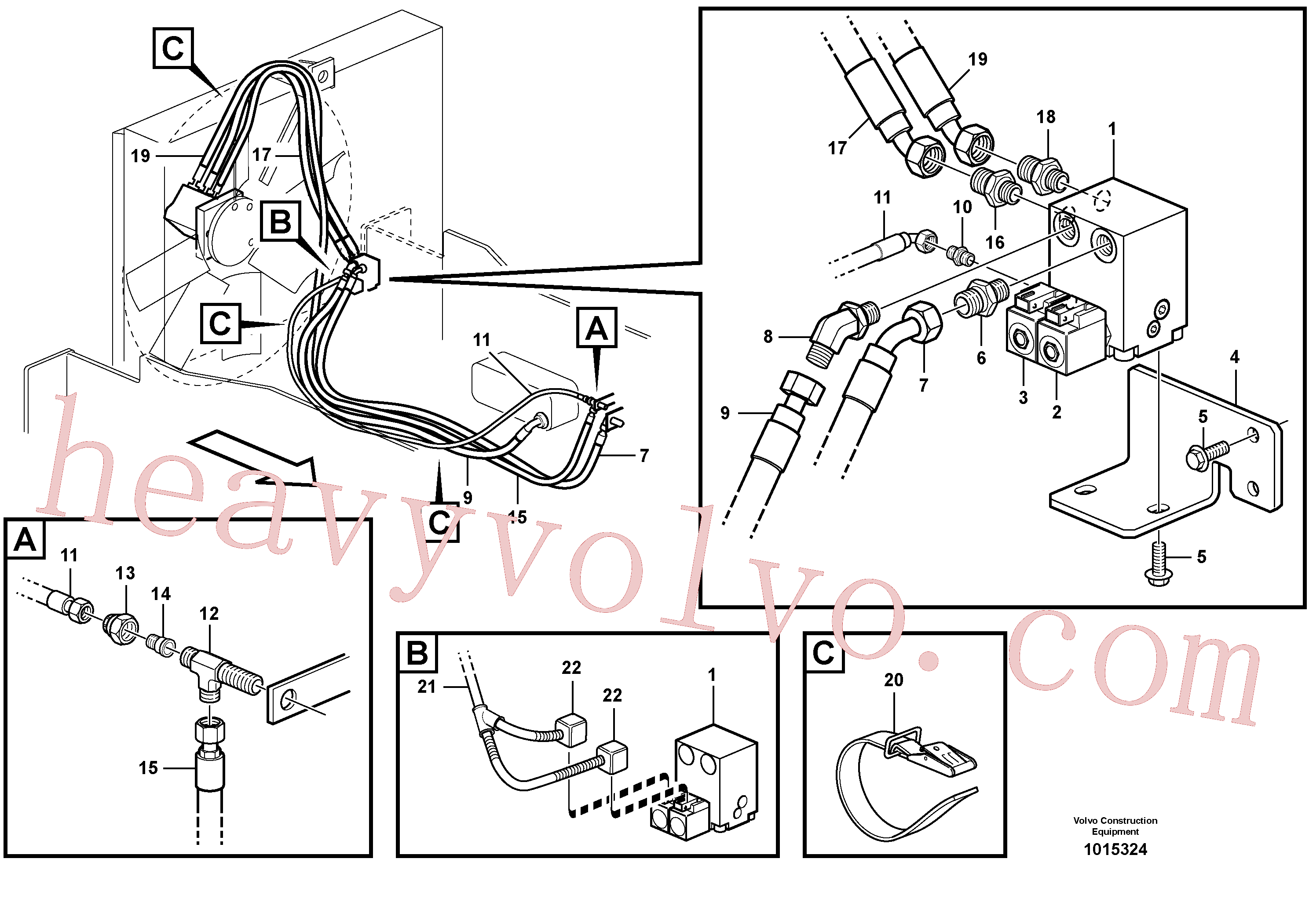 VOE936148 for Volvo Reversible fan(1015324 assembly)