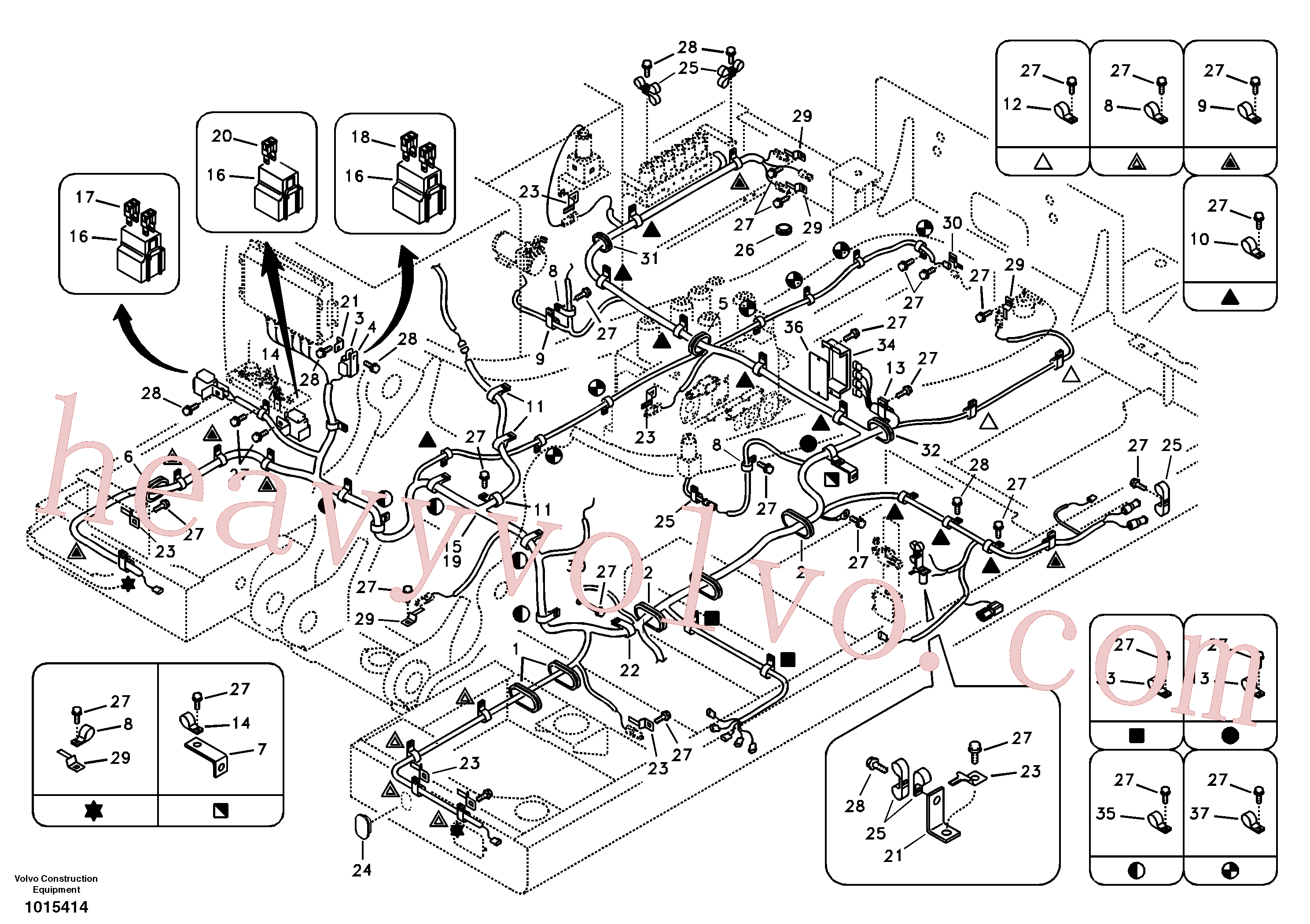 VOE14529107 for Volvo Cable and wire harness, main(1015414 assembly)