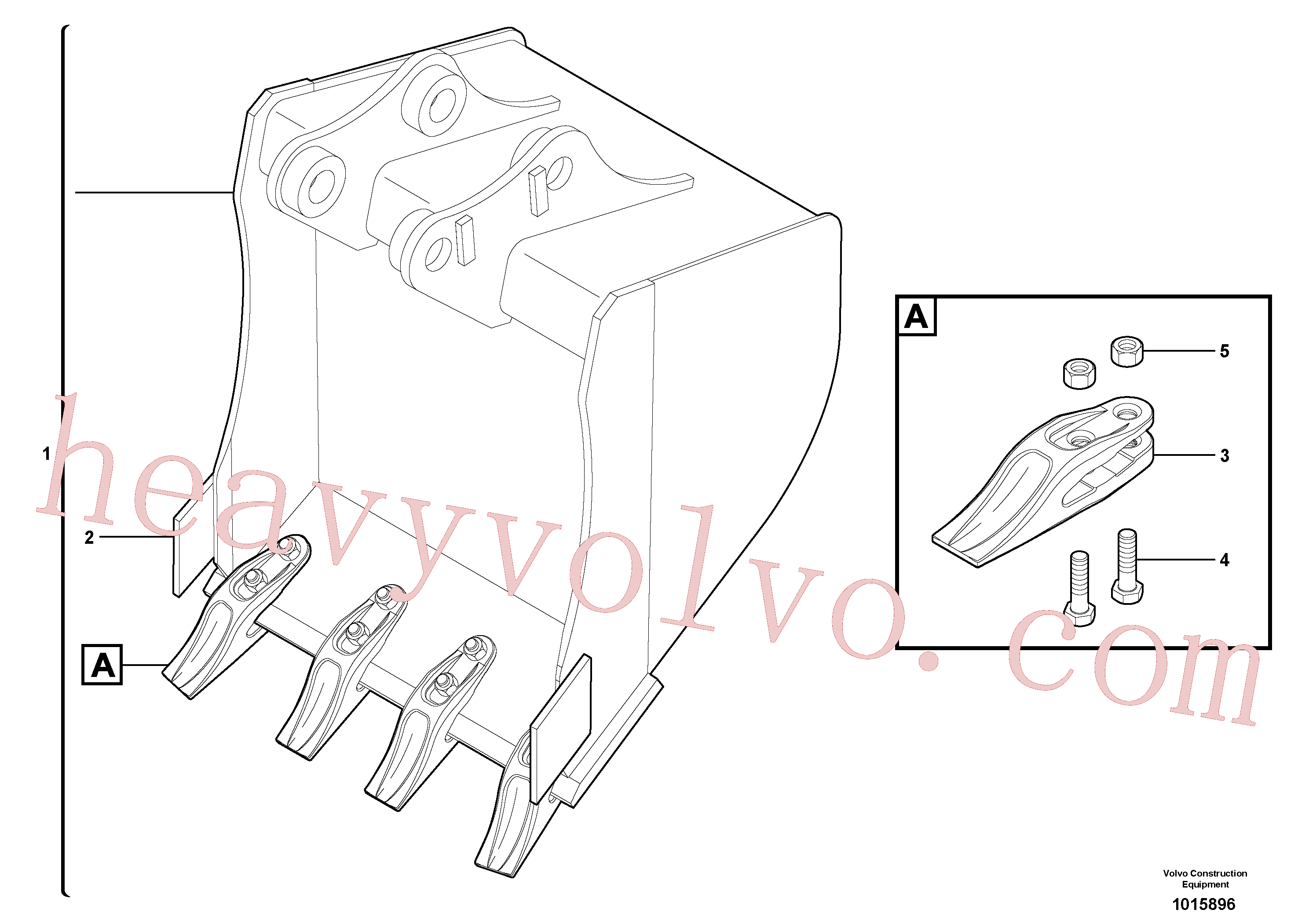 VOE11803050 for Volvo Bucket(1015896 assembly)