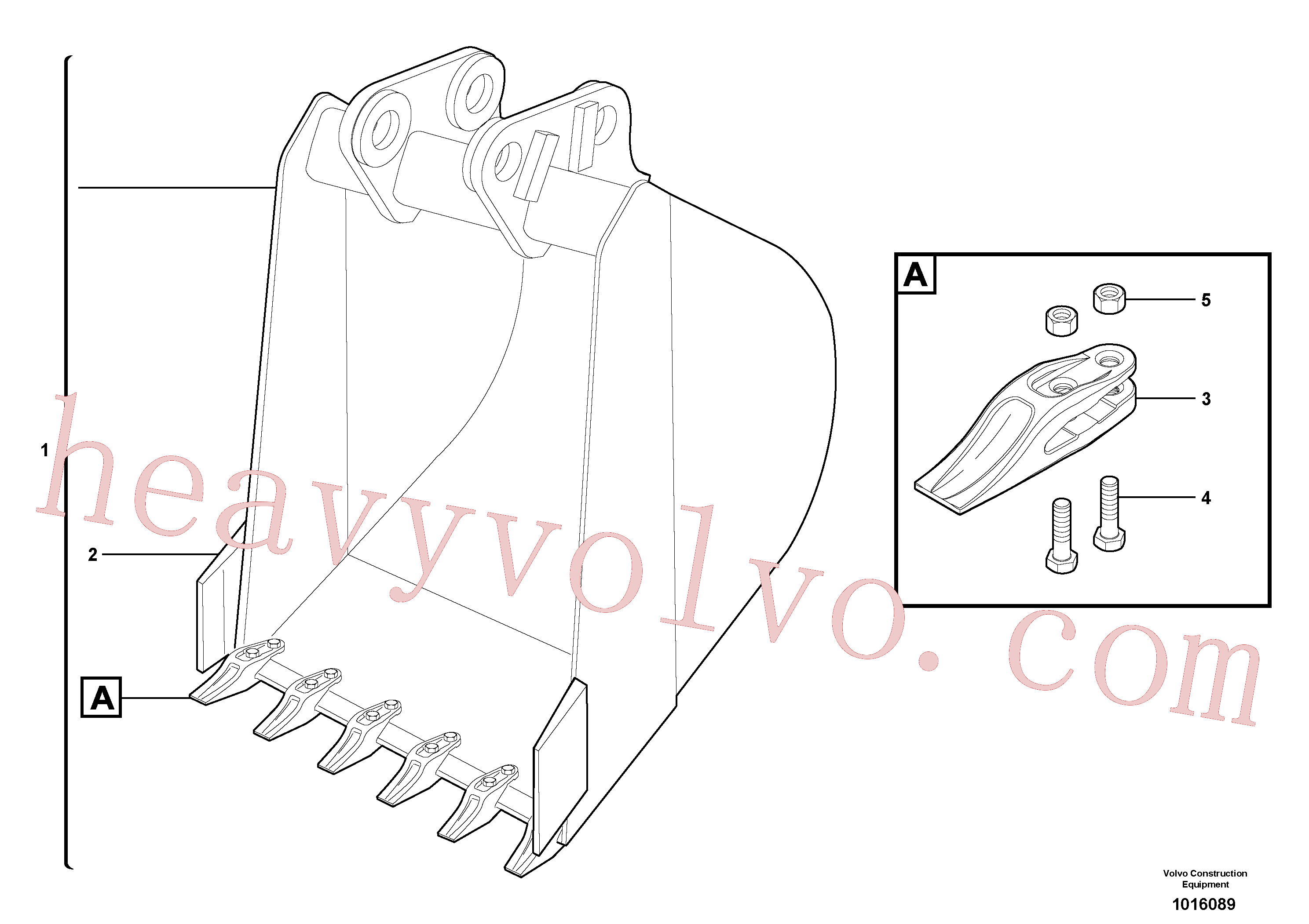 VOE11803459 for Volvo Bucket(1016089 assembly)