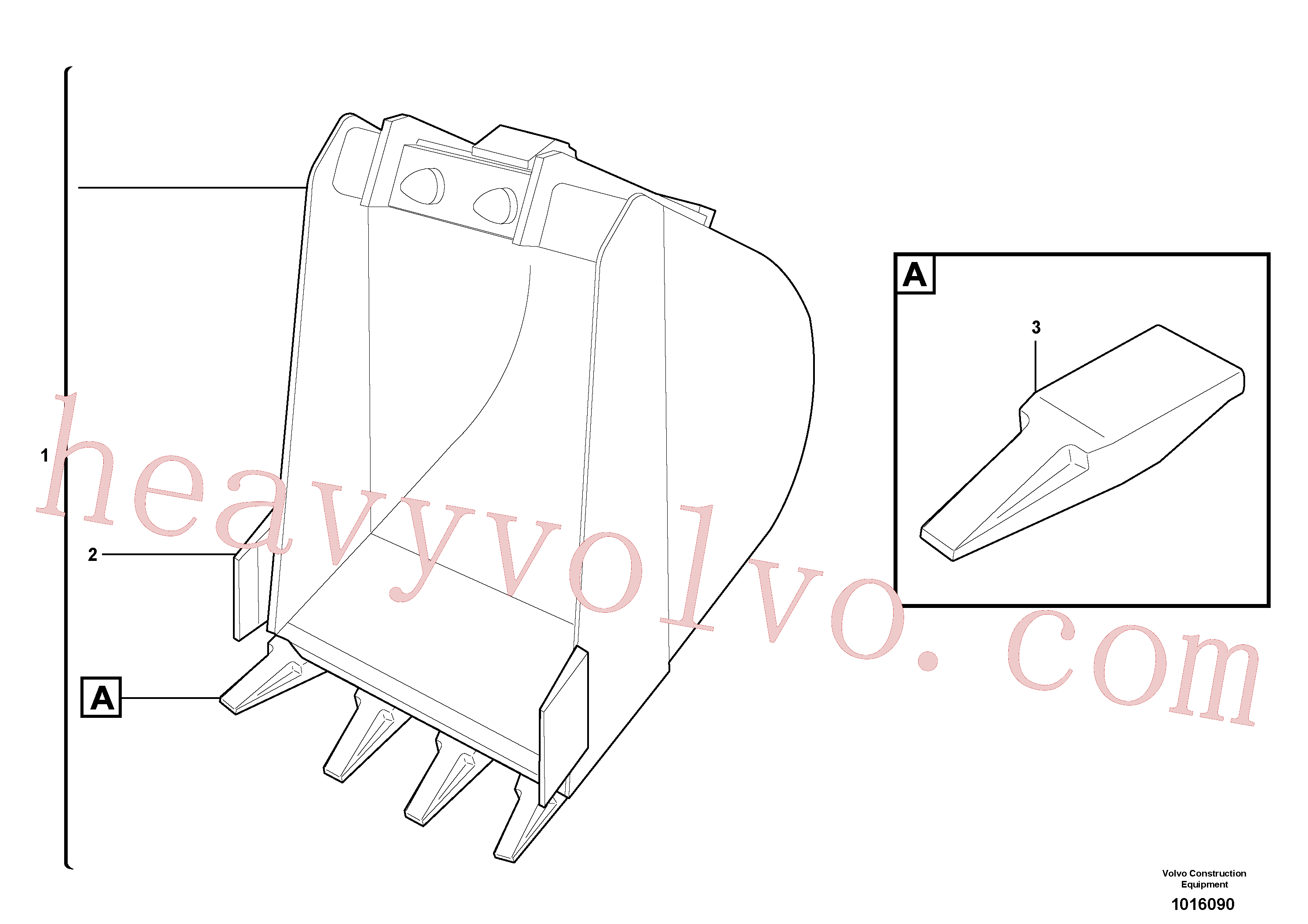 VOE11806689 for Volvo Buckets for Quickfit(1016090 assembly)