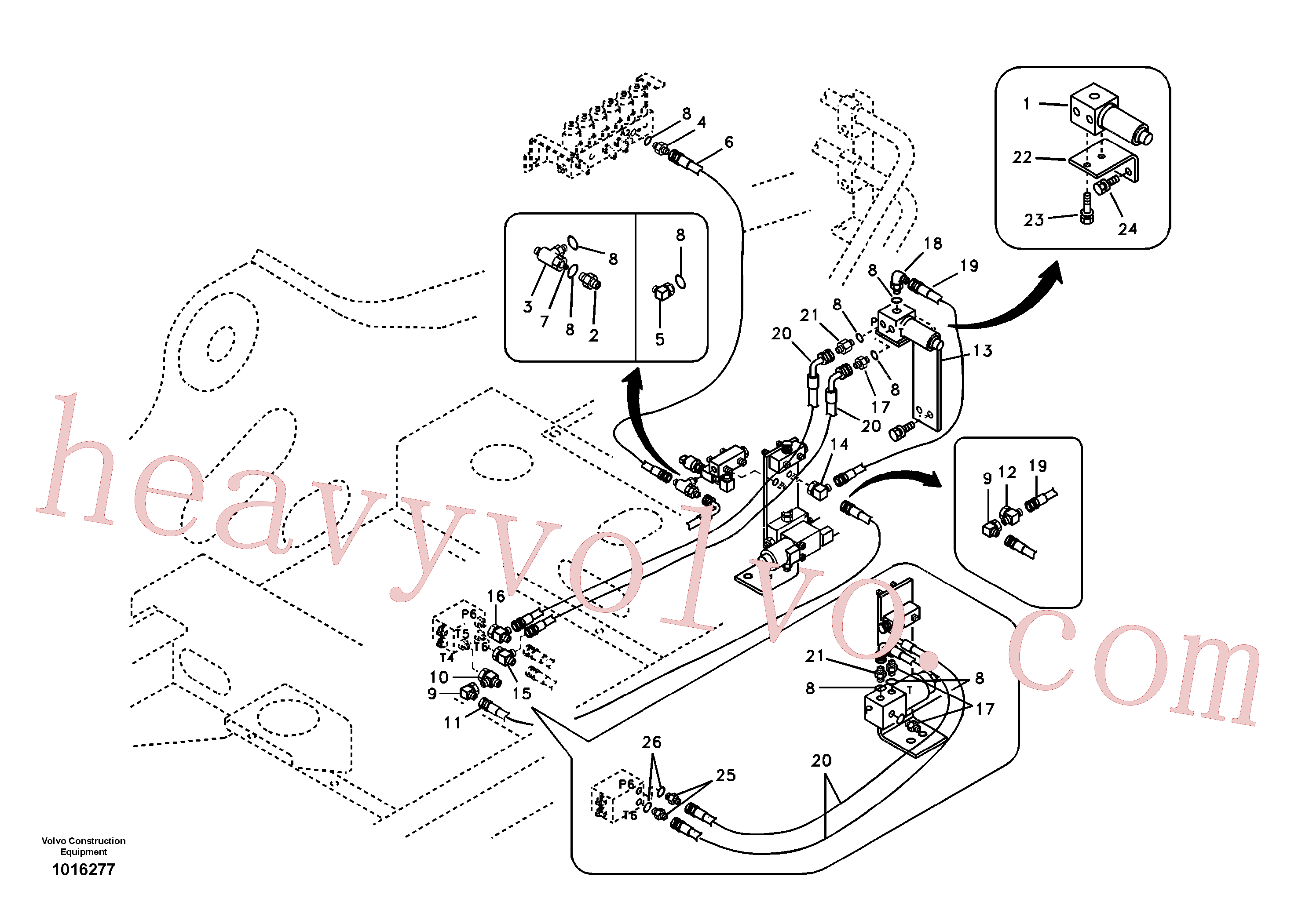 VOE14520631 for Volvo Servo system, hammer and shear(1016277 assembly)