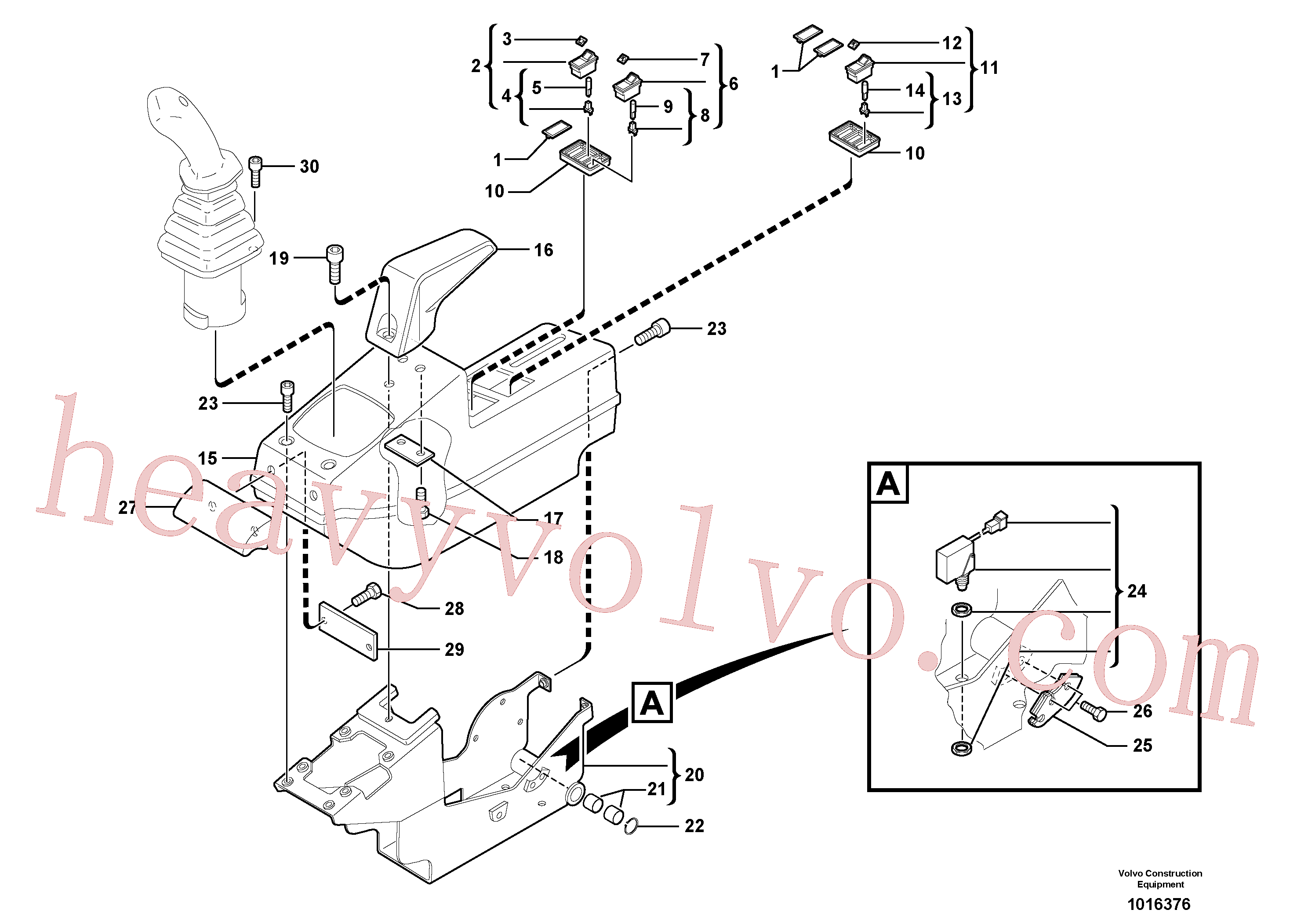 VOE11806157 for Volvo Operator's station : instrument panel ( left )(1016376 assembly)