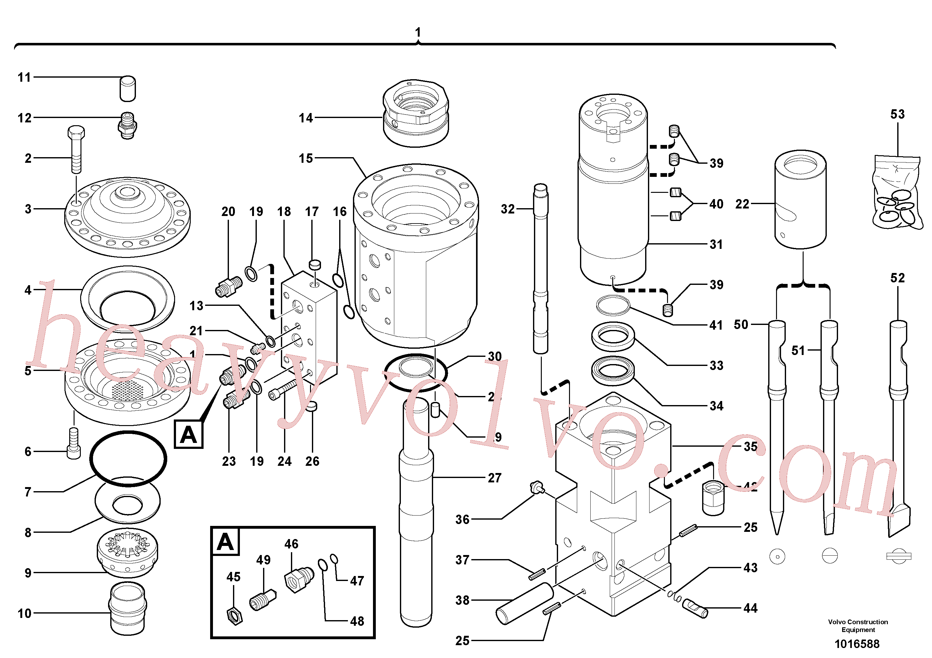 VOE11716192 for Volvo Hammer(1016588 assembly)