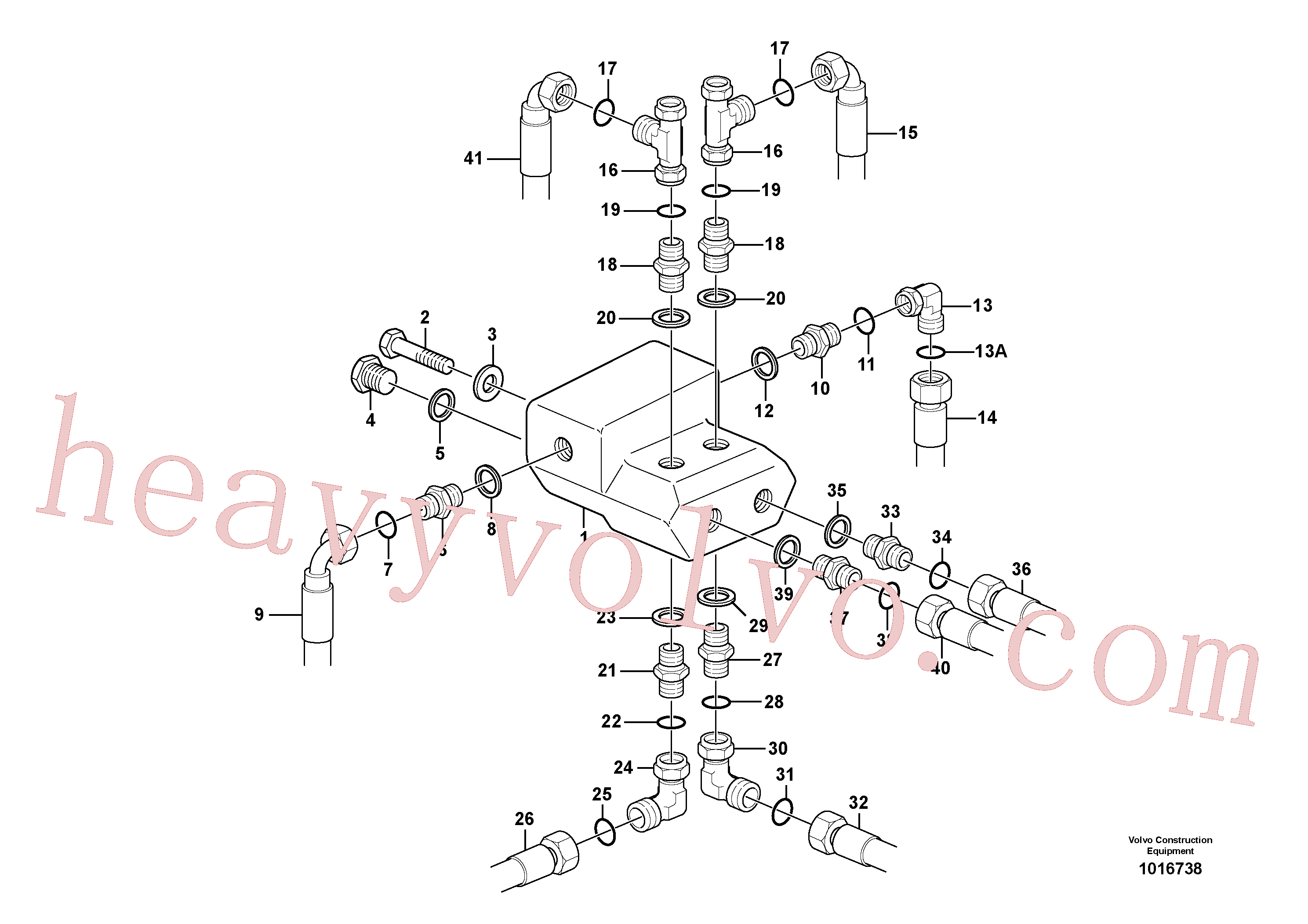 VOE11803570 for Volvo Shift valve with fitting parts(1016738 assembly)