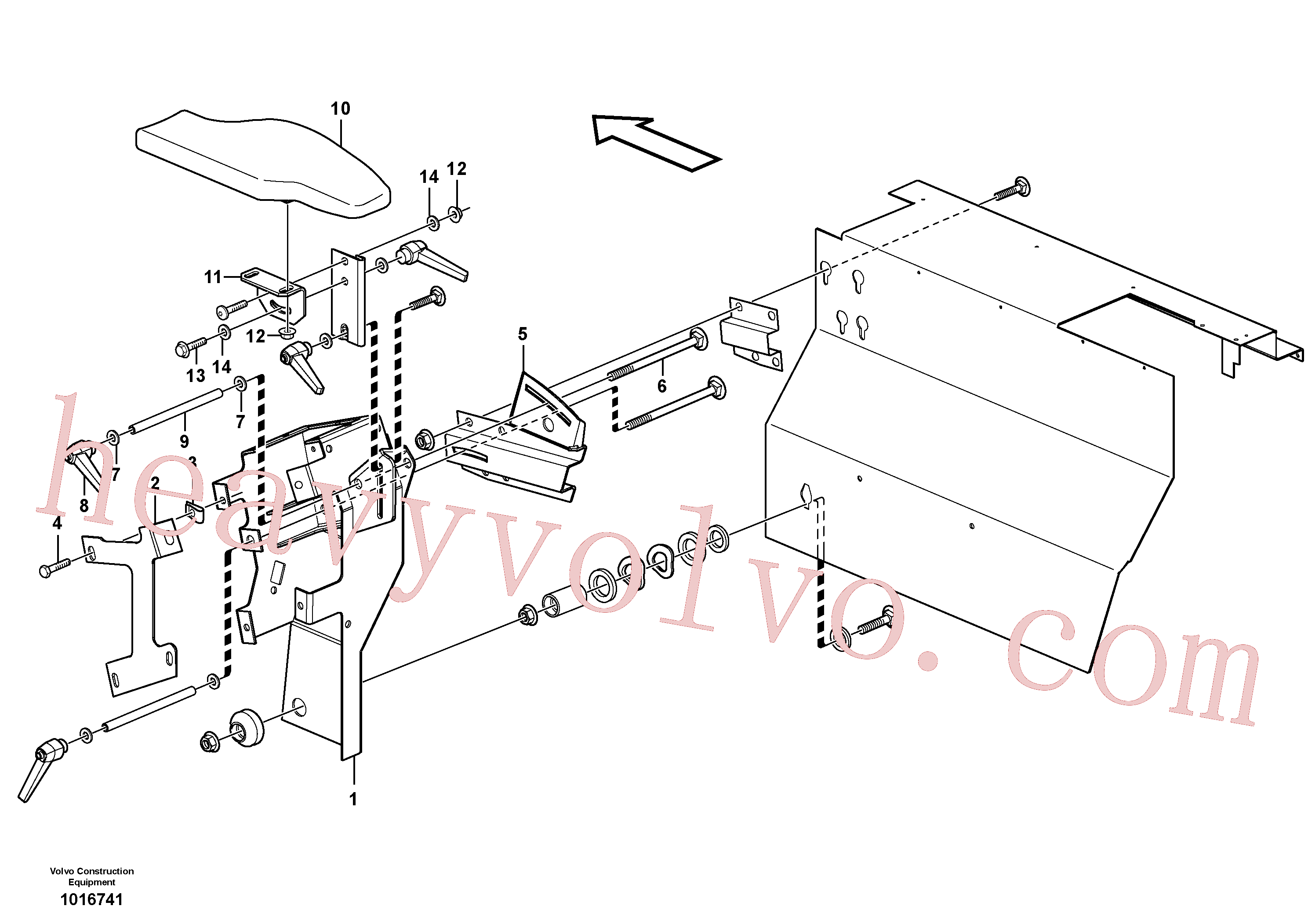 VOE971322 for Volvo Armrest, Arm rest.(1016741 assembly)