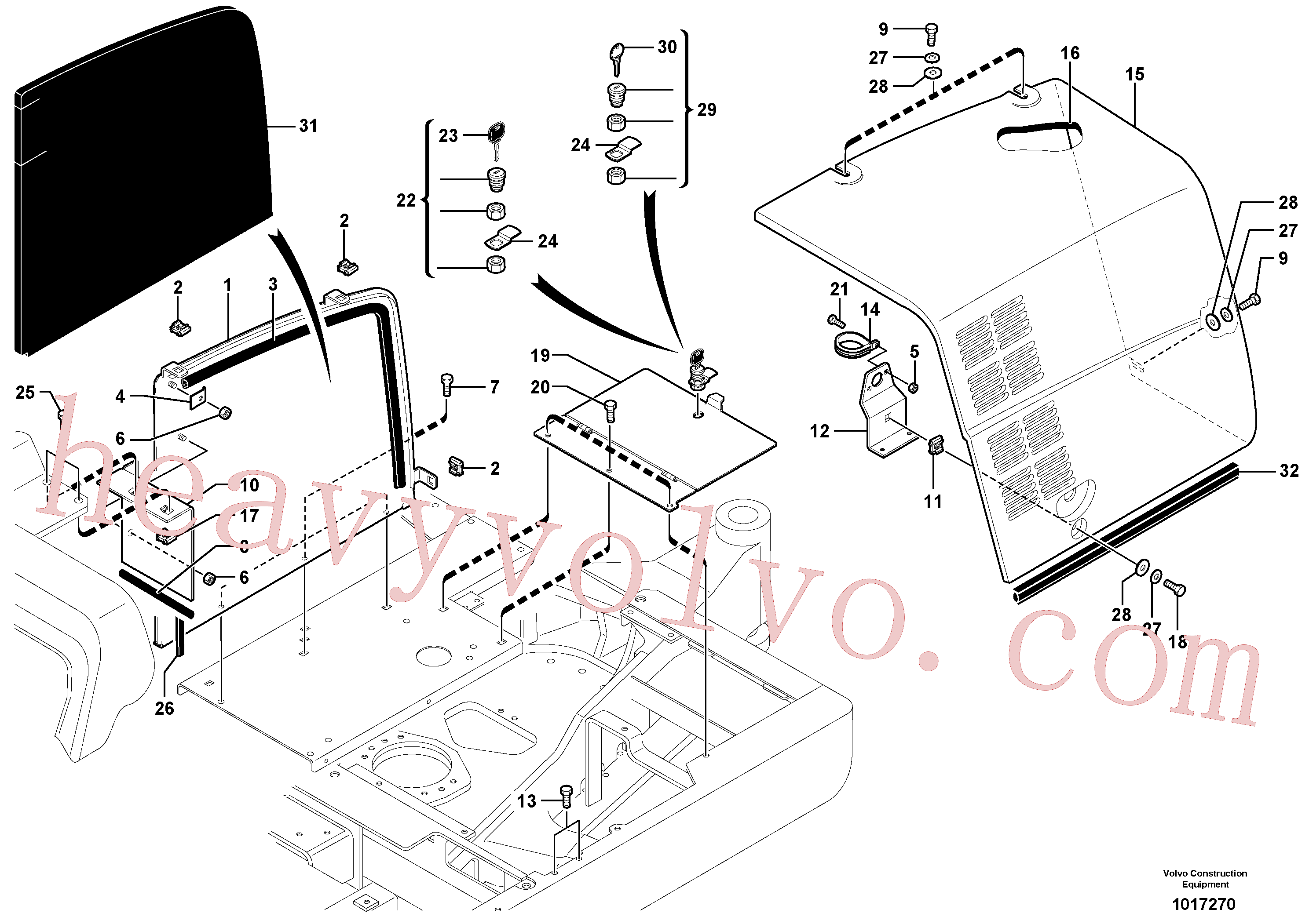 VOE11802340 for Volvo Right coverage(1017270 assembly)