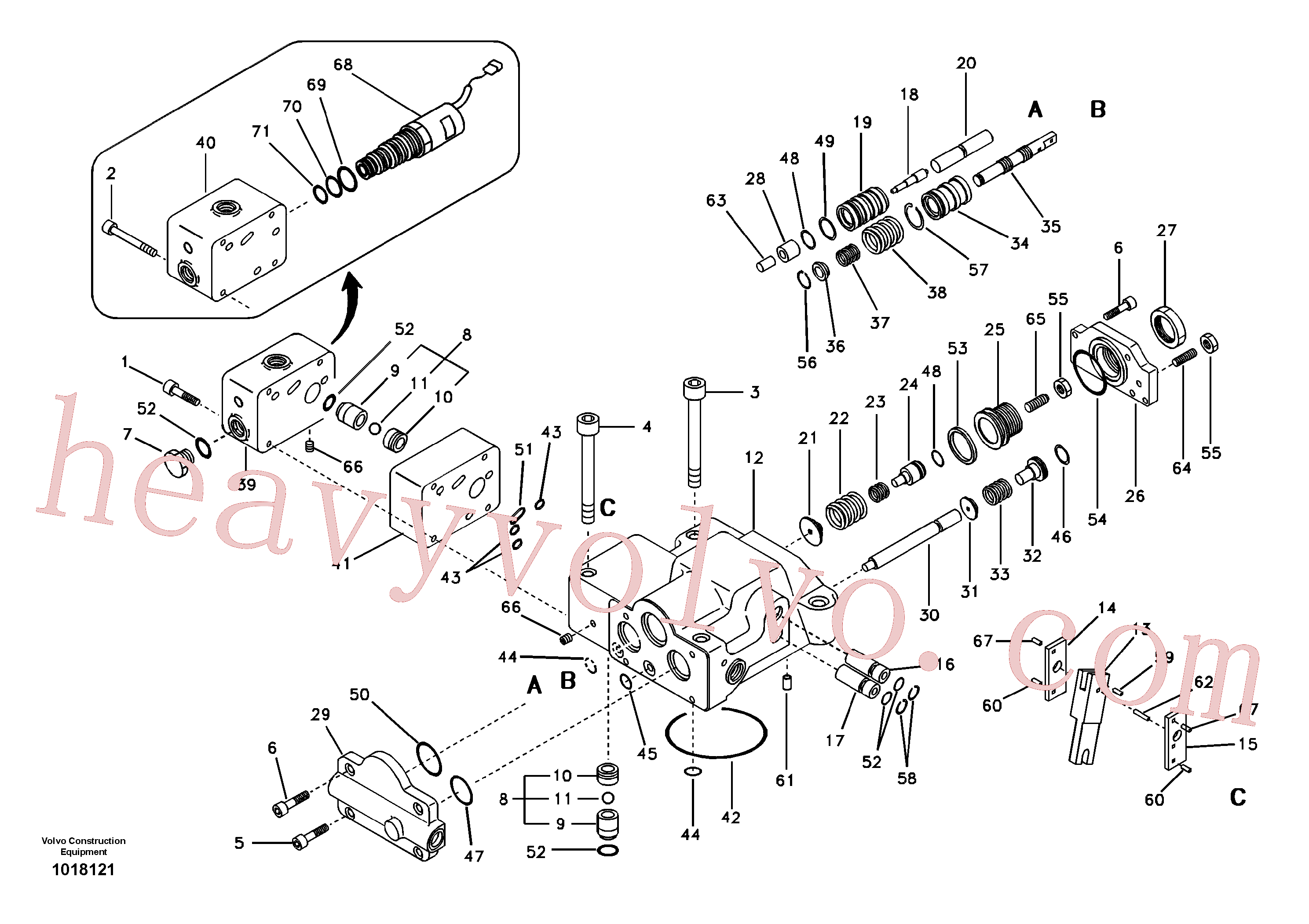 VOE14500060 for Volvo Regulator, hydraulic pump(1018121 assembly)