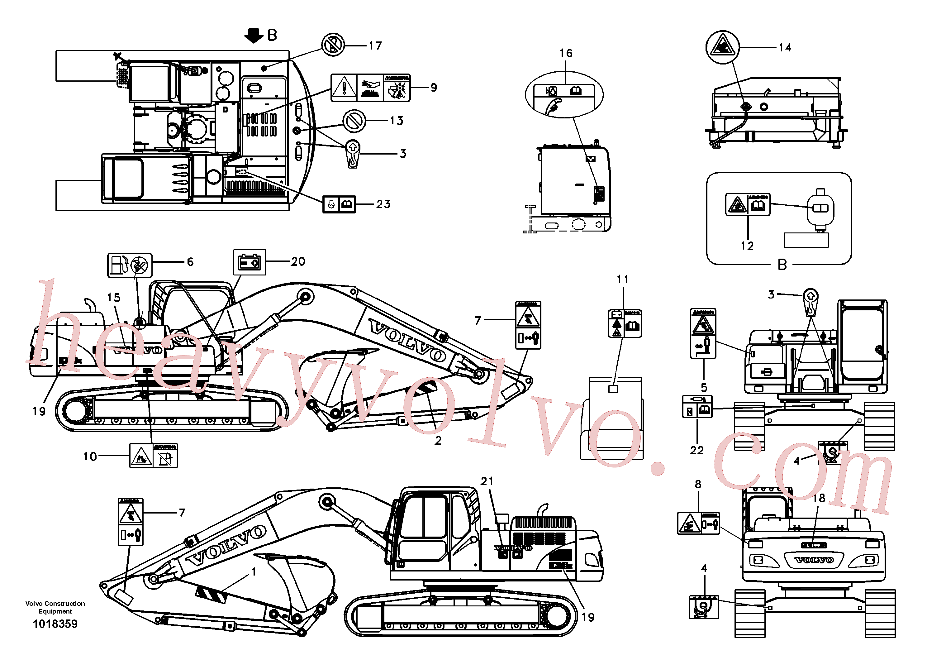 VOE14511599 for Volvo Decal, outer location(1018359 assembly)