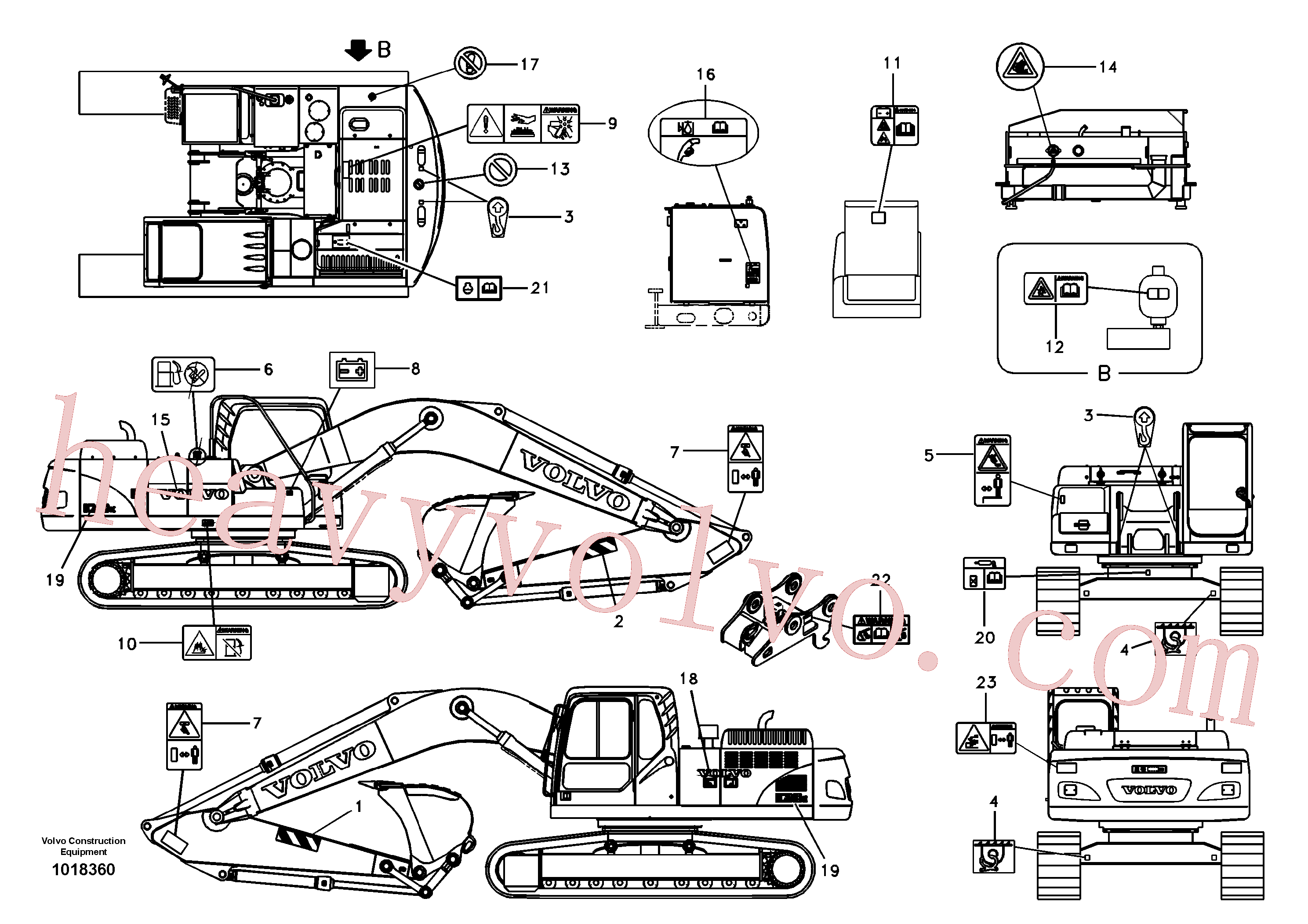 VOE14511599 for Volvo Decal, outer location(1018360 assembly)