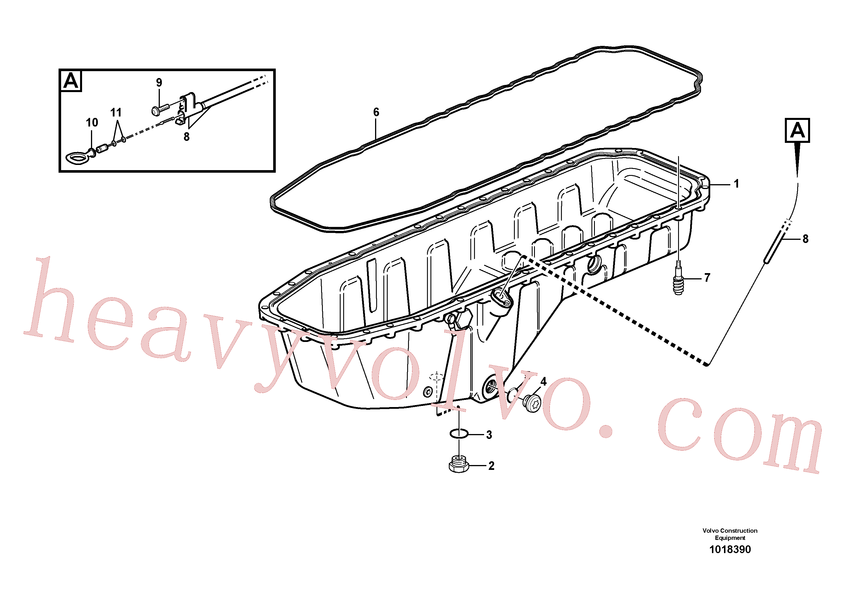 VOE949187 for Volvo Oil sump with mounting parts(1018390 assembly)