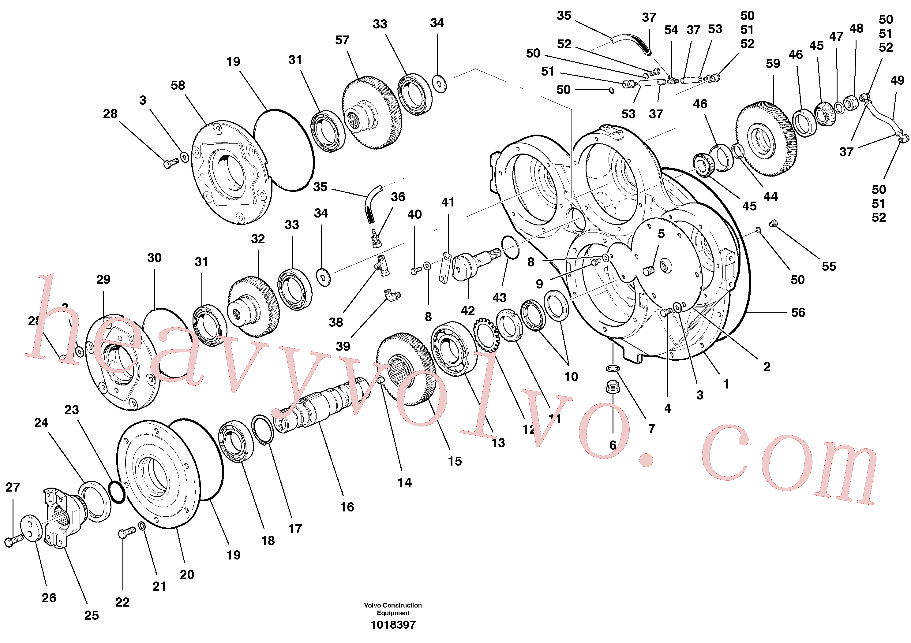 VOE982548 for Volvo Pump Drive - G930(1018397 assembly)