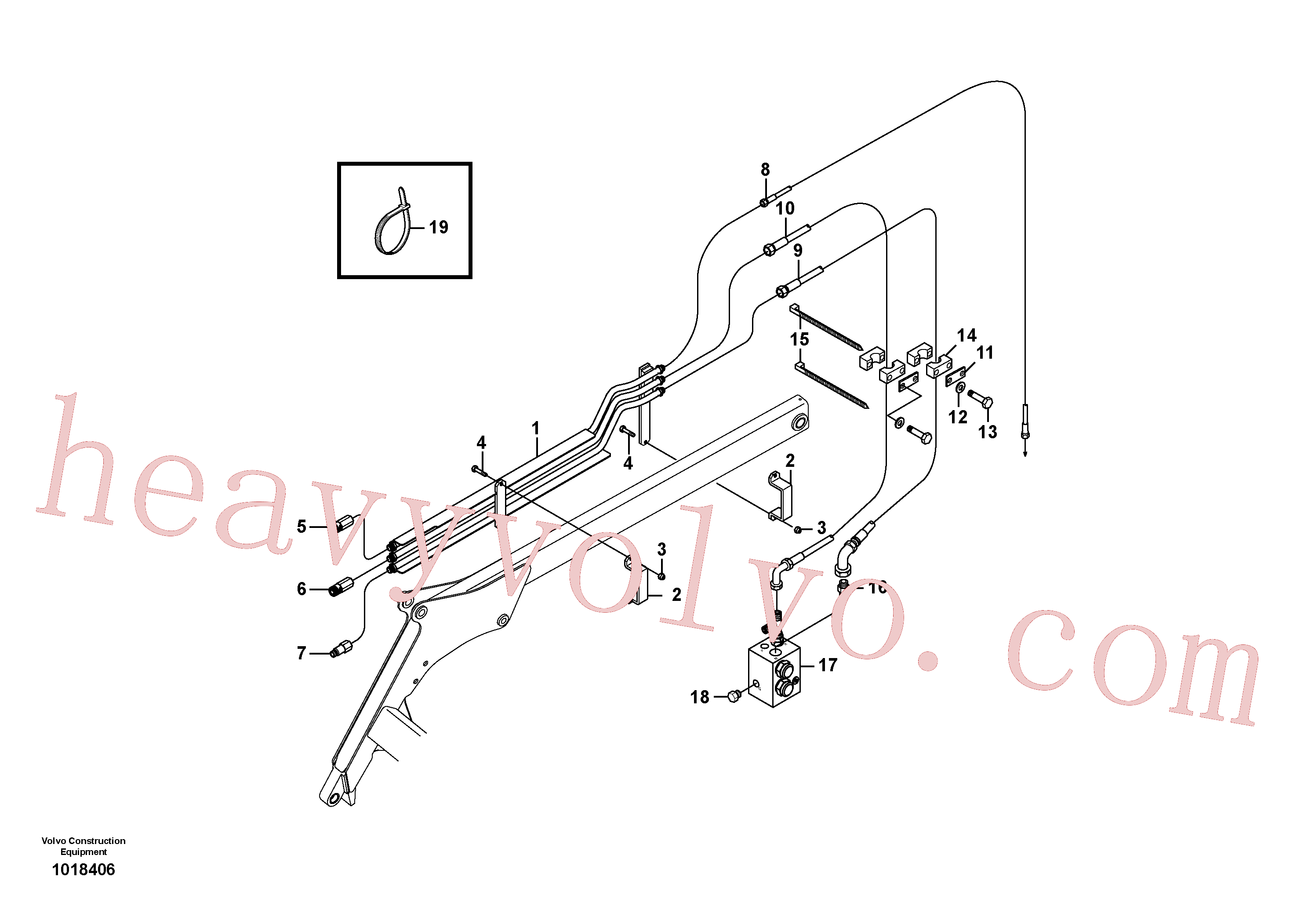 VOE955281 for Volvo High flow hydraulic circuit(1018406 assembly)